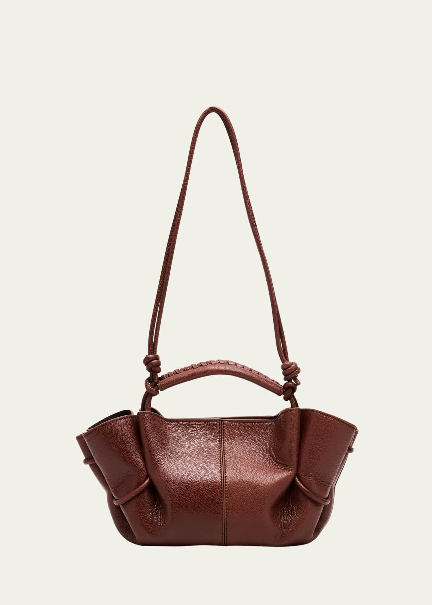 HEREU Arta Mini Pleated Leather Crossbody Bag - Bergdorf Goodman