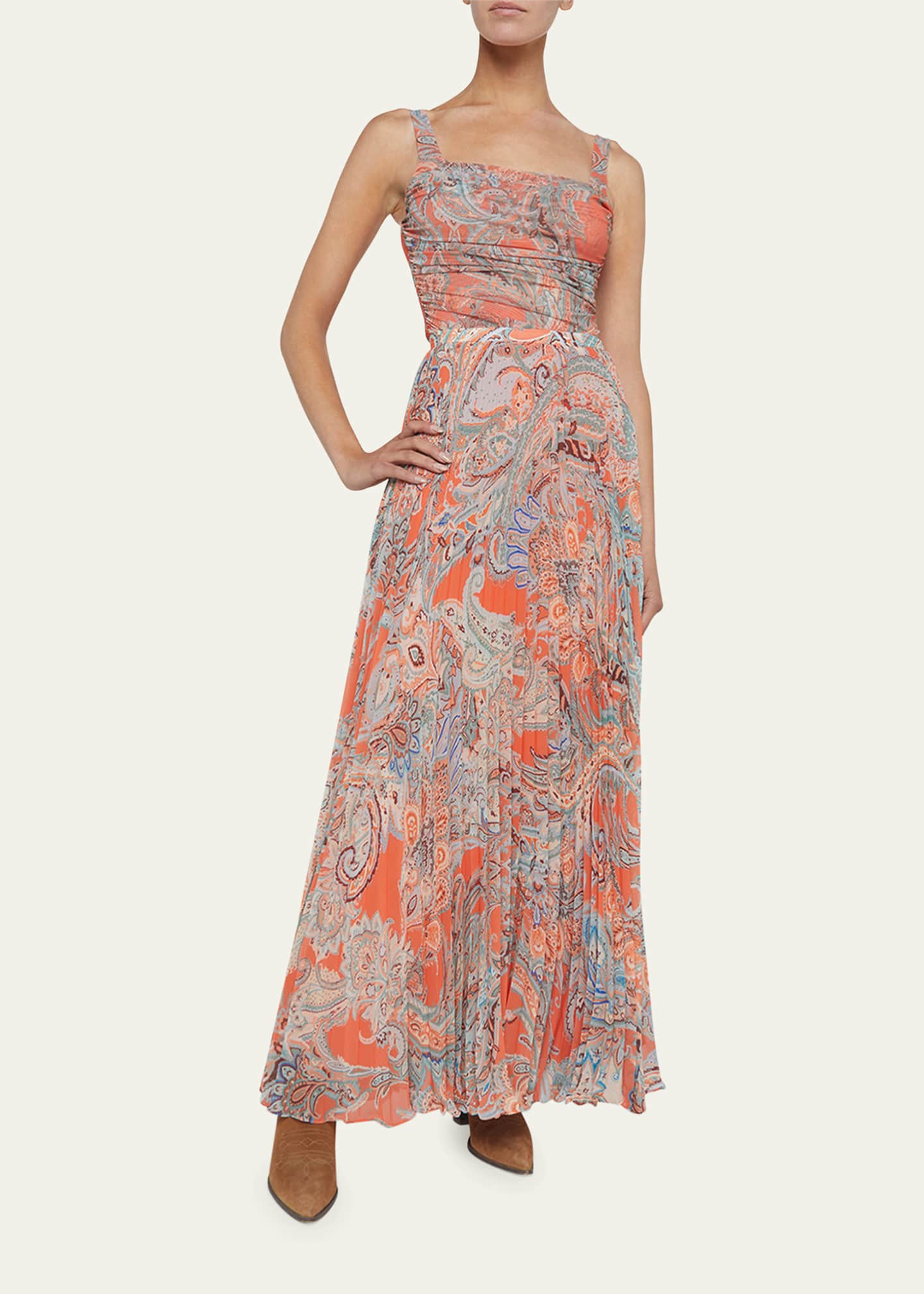 L'Agence Torin Pleated Maxi Skirt Image 2 of 4