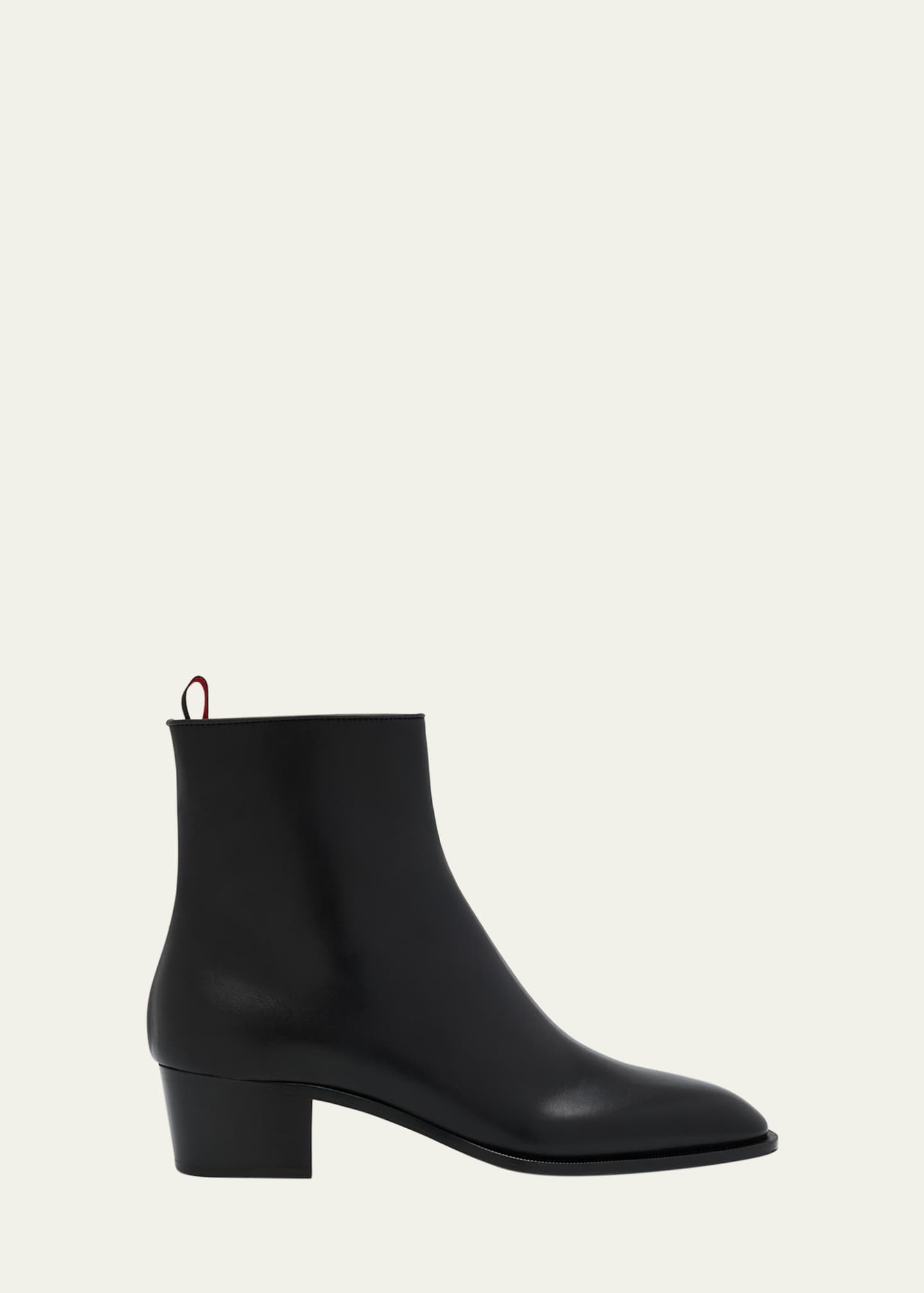 Christian Louboutin Men's Ziggissimo Forever Leather Ankle Boots Image 1 of 4