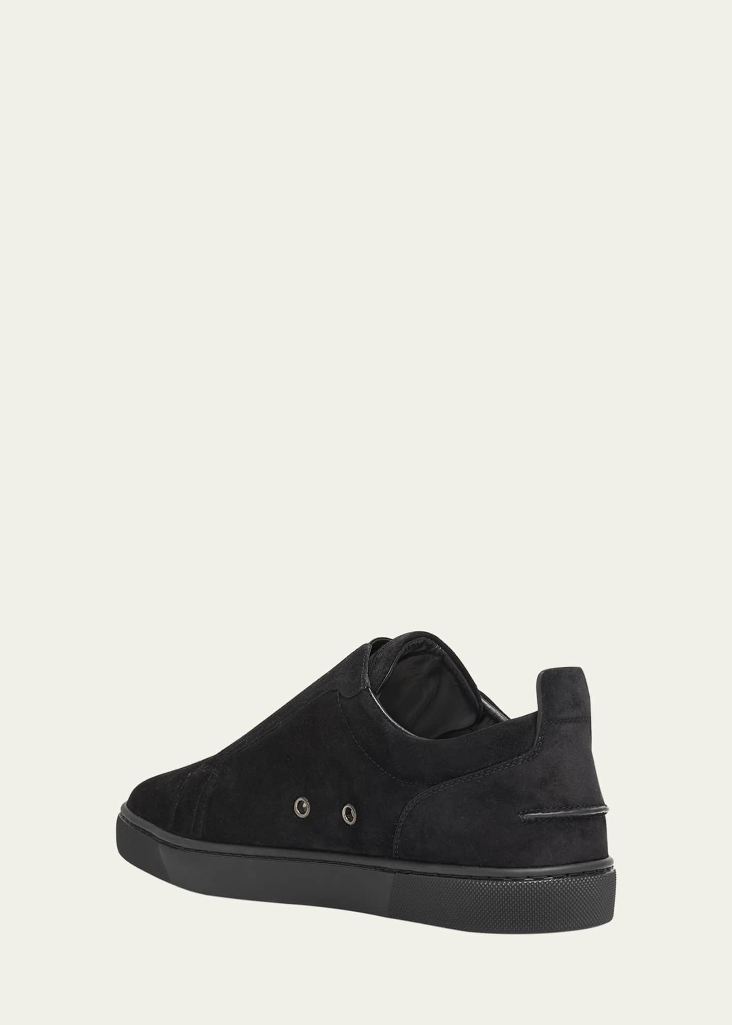 Christian Louboutin Men's St Louis Suede Slip-On Sneakers Image 2 of 4