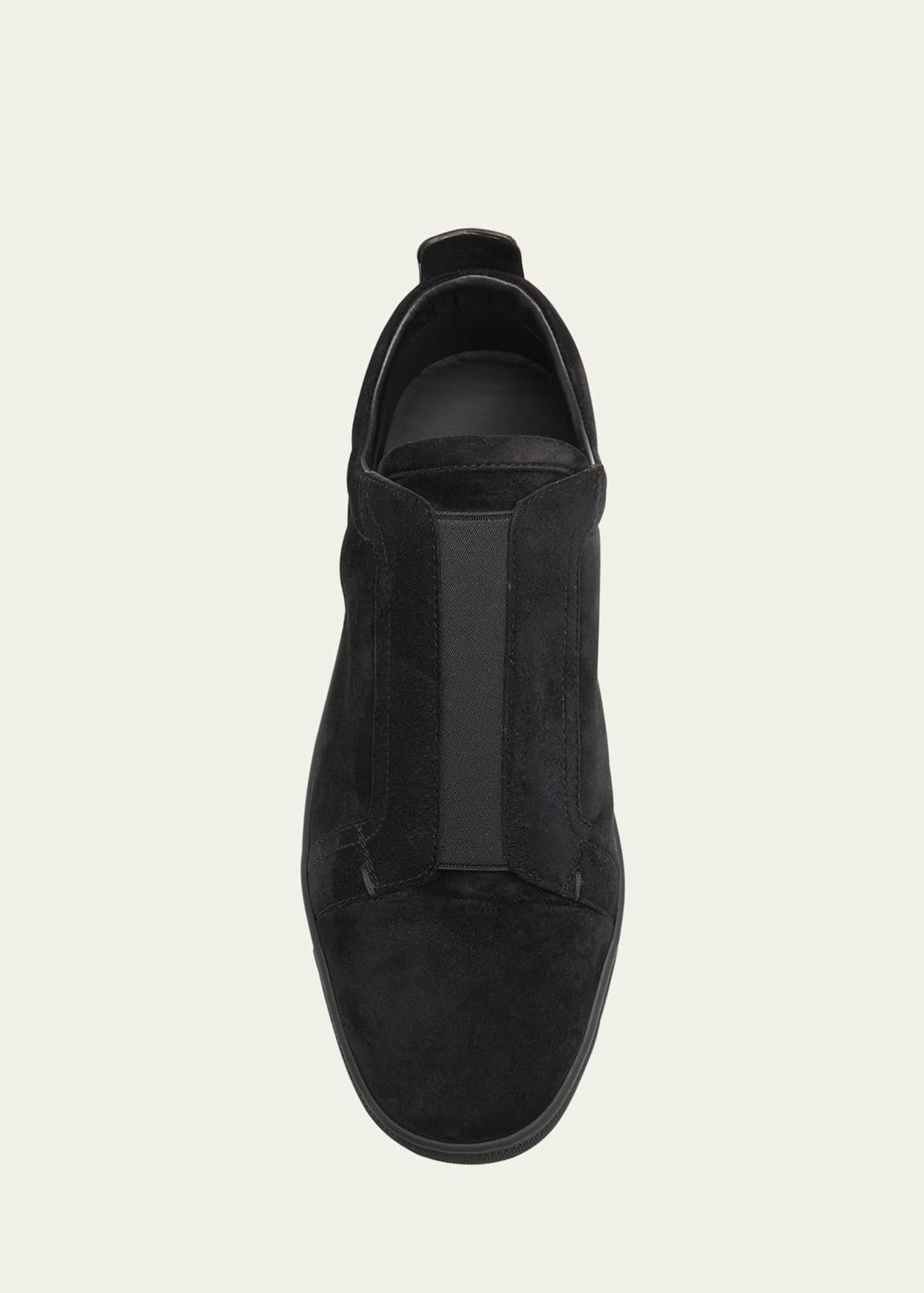 Christian Louboutin Men's St Louis Suede Slip-On Sneakers Image 4 of 4
