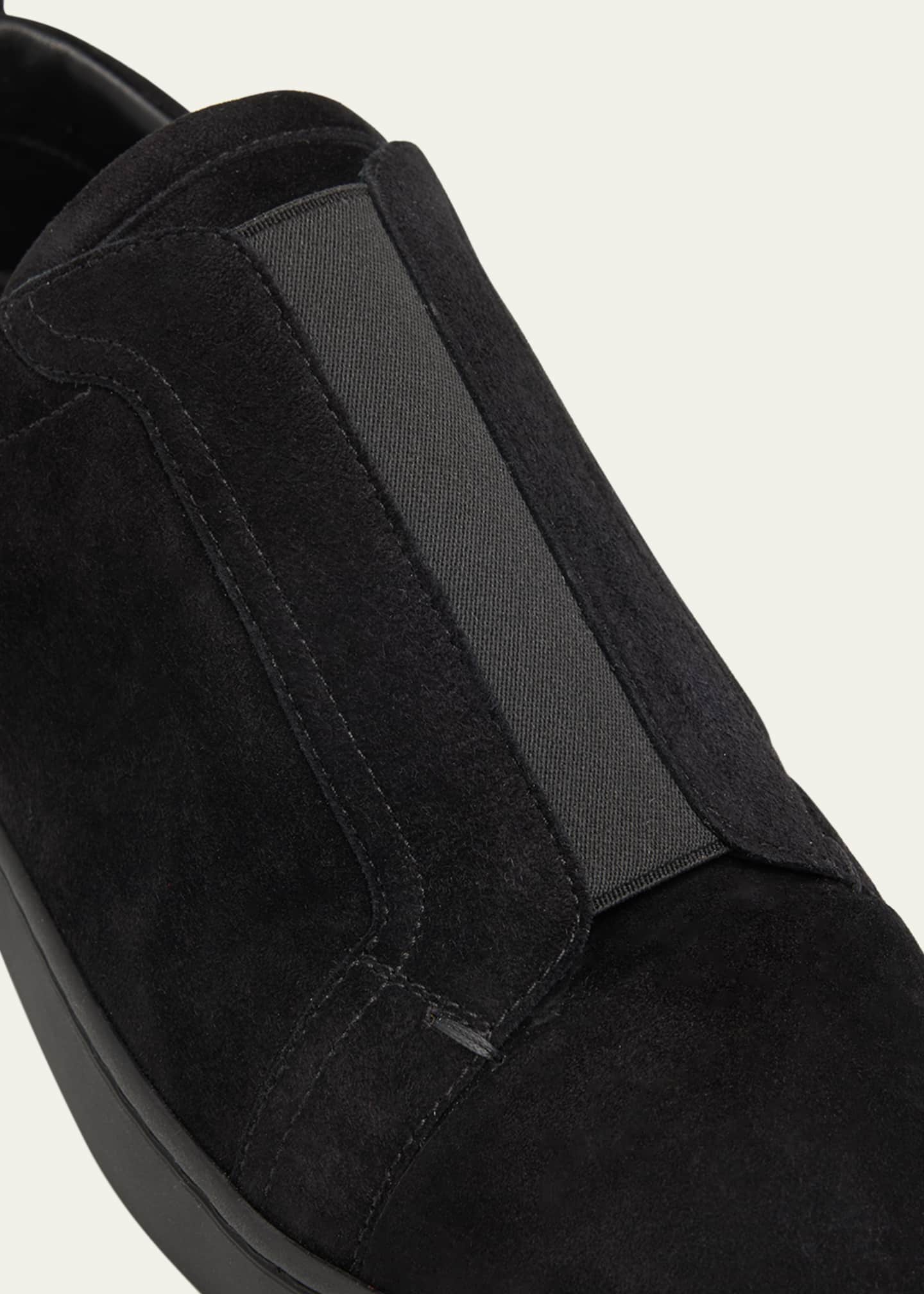 Christian Louboutin Men's St Louis Suede Slip-On Sneakers Image 3 of 4