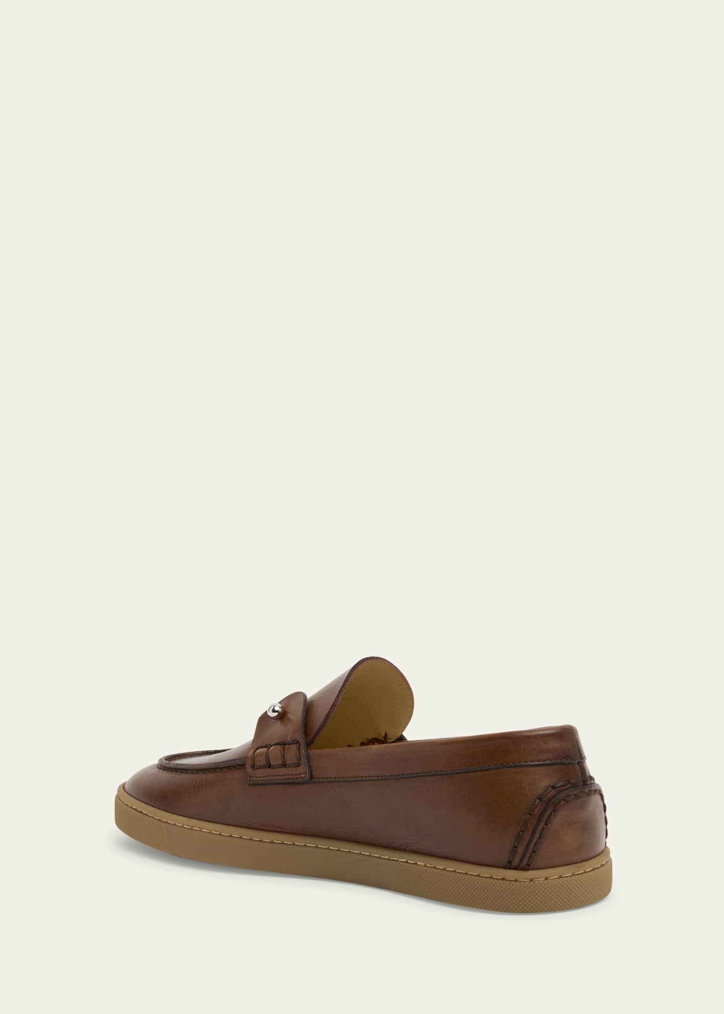 Christian Louboutin Men's Chambeliboat Leather Loafers Image 2 of 4