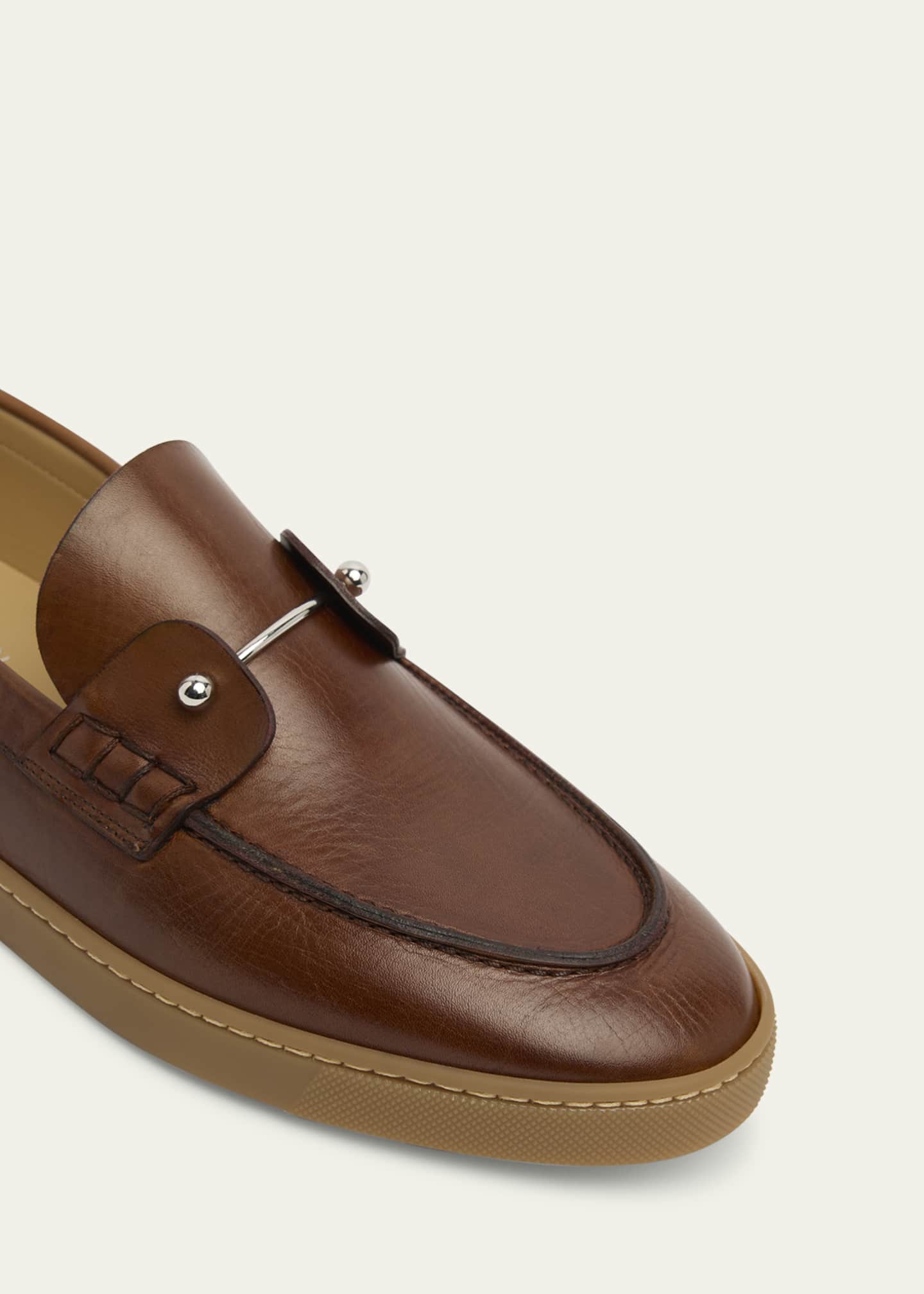 Christian Louboutin Men's Chambeliboat Leather Loafers Image 3 of 4