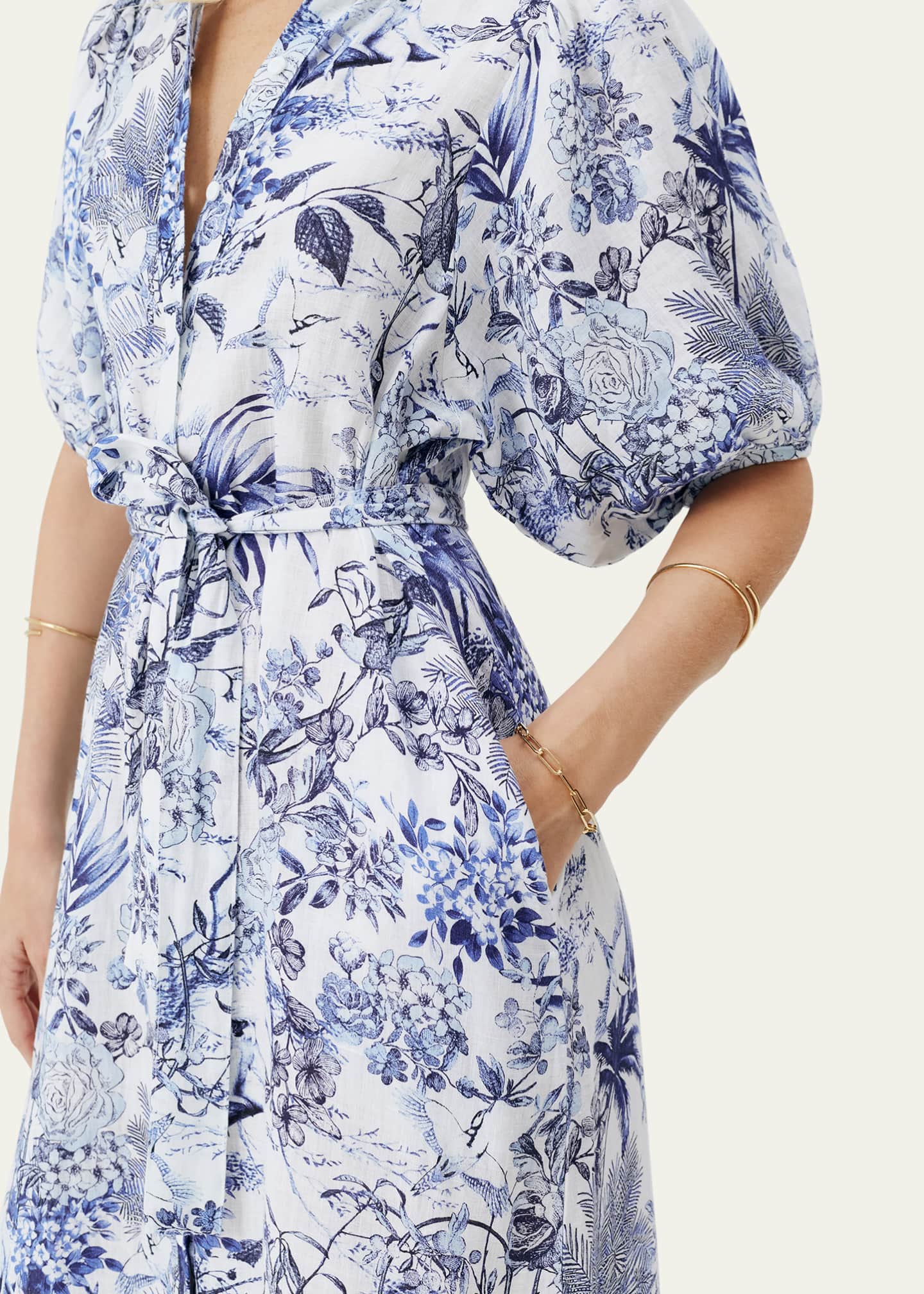 Melissa Odabash Kitty Belted Maxi Shirtdress - Bergdorf Goodman