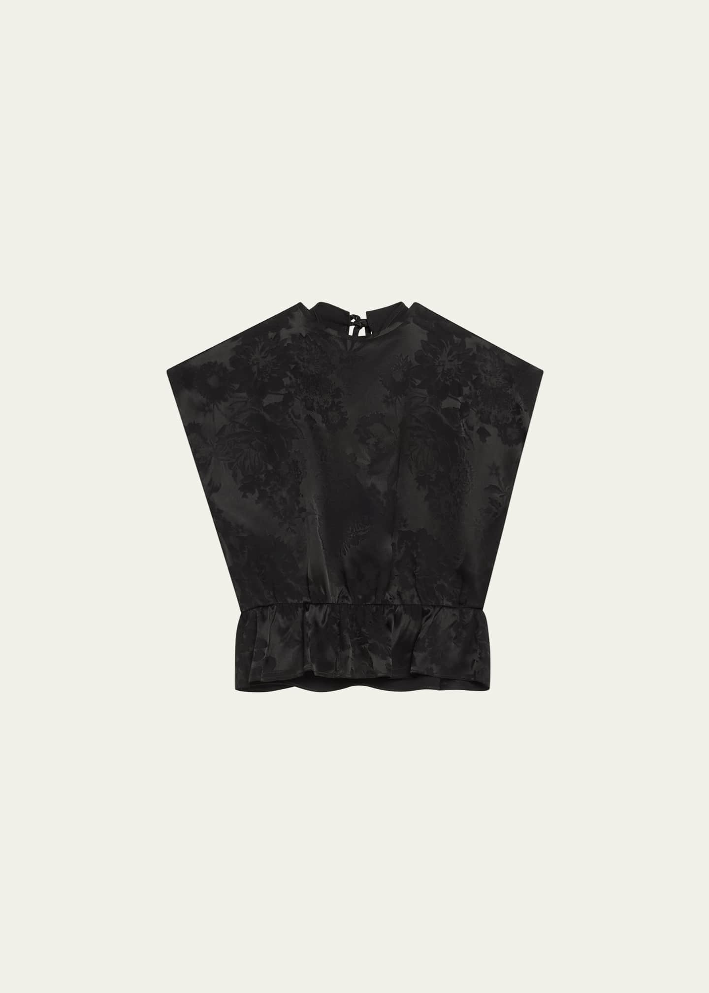 MM6 Maison Margiela Floral Short-Sleeve Top - Bergdorf Goodman