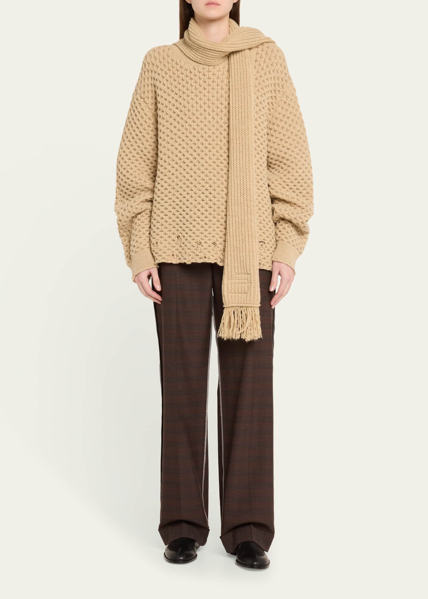 ファッション 通販 MM6 Goodman Bergdorf - Pants Plaid Cuffed Margiela Maison パンツ