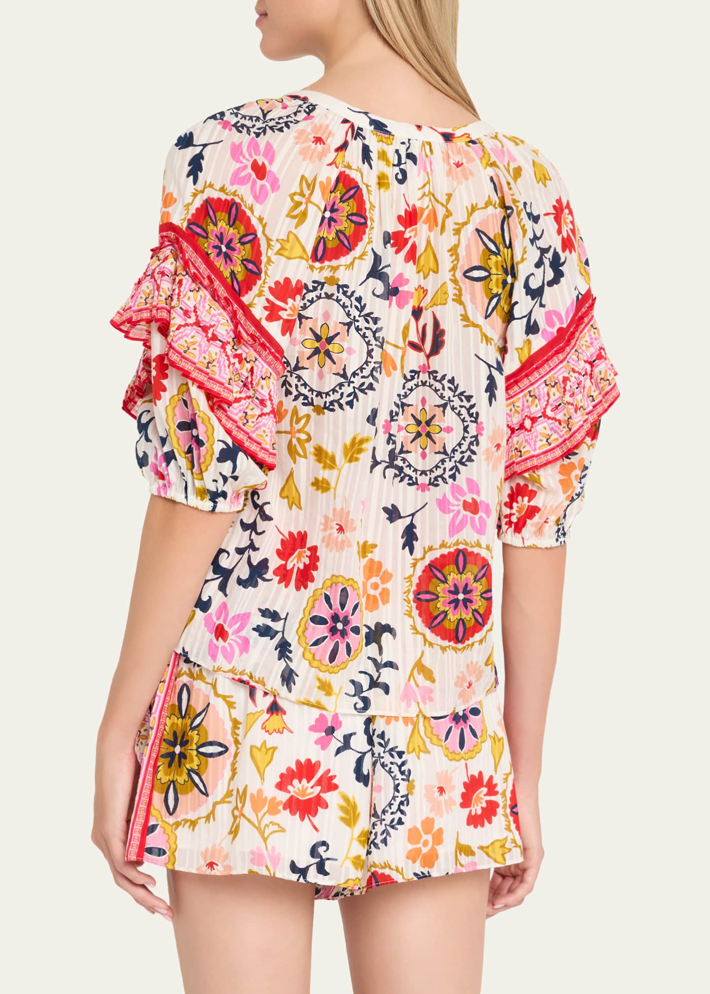 Ramy Brook Rebeca Scoop-Neck Blouse Image 3 of 5