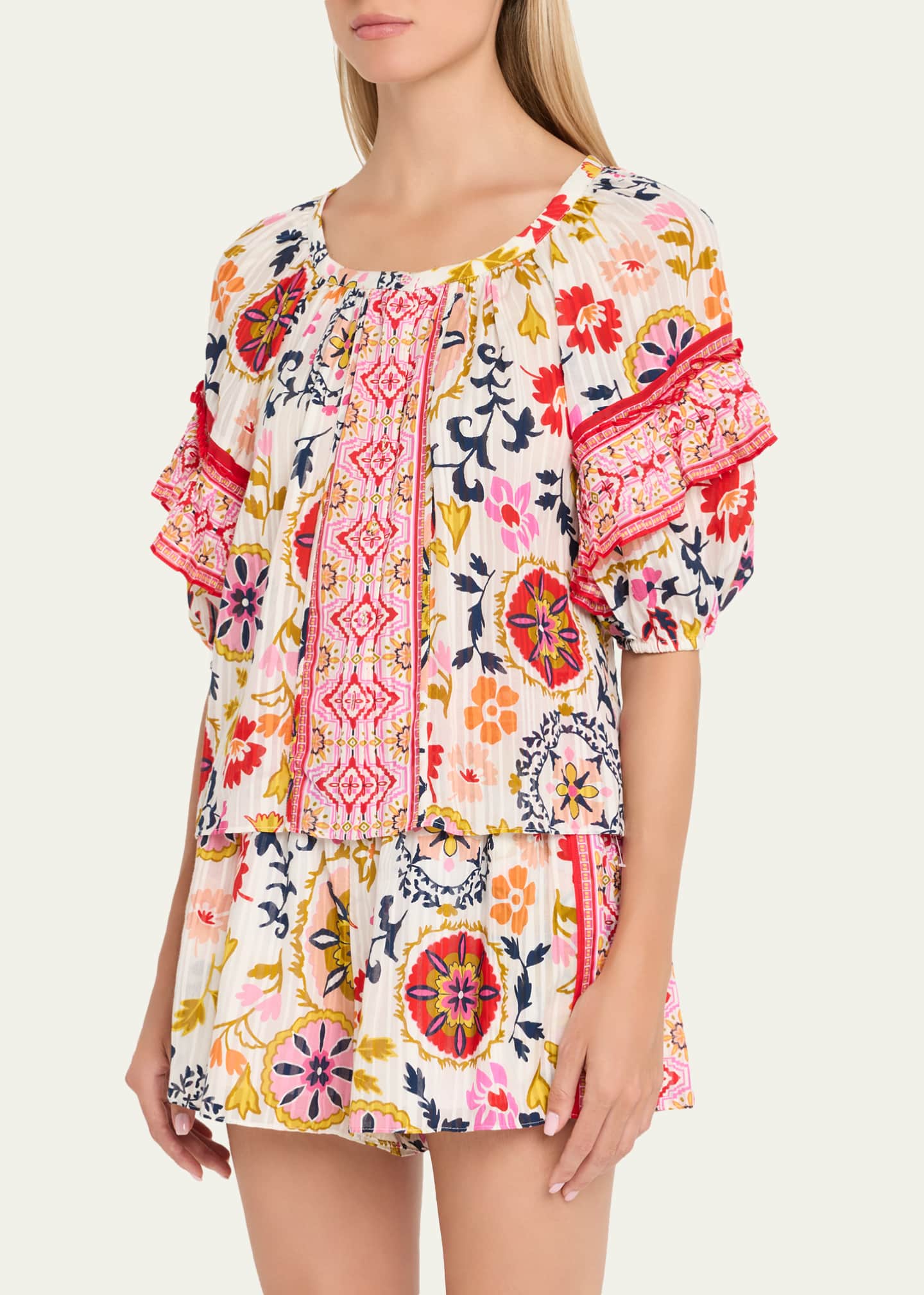 Ramy Brook Rebeca Scoop-Neck Blouse Image 4 of 5