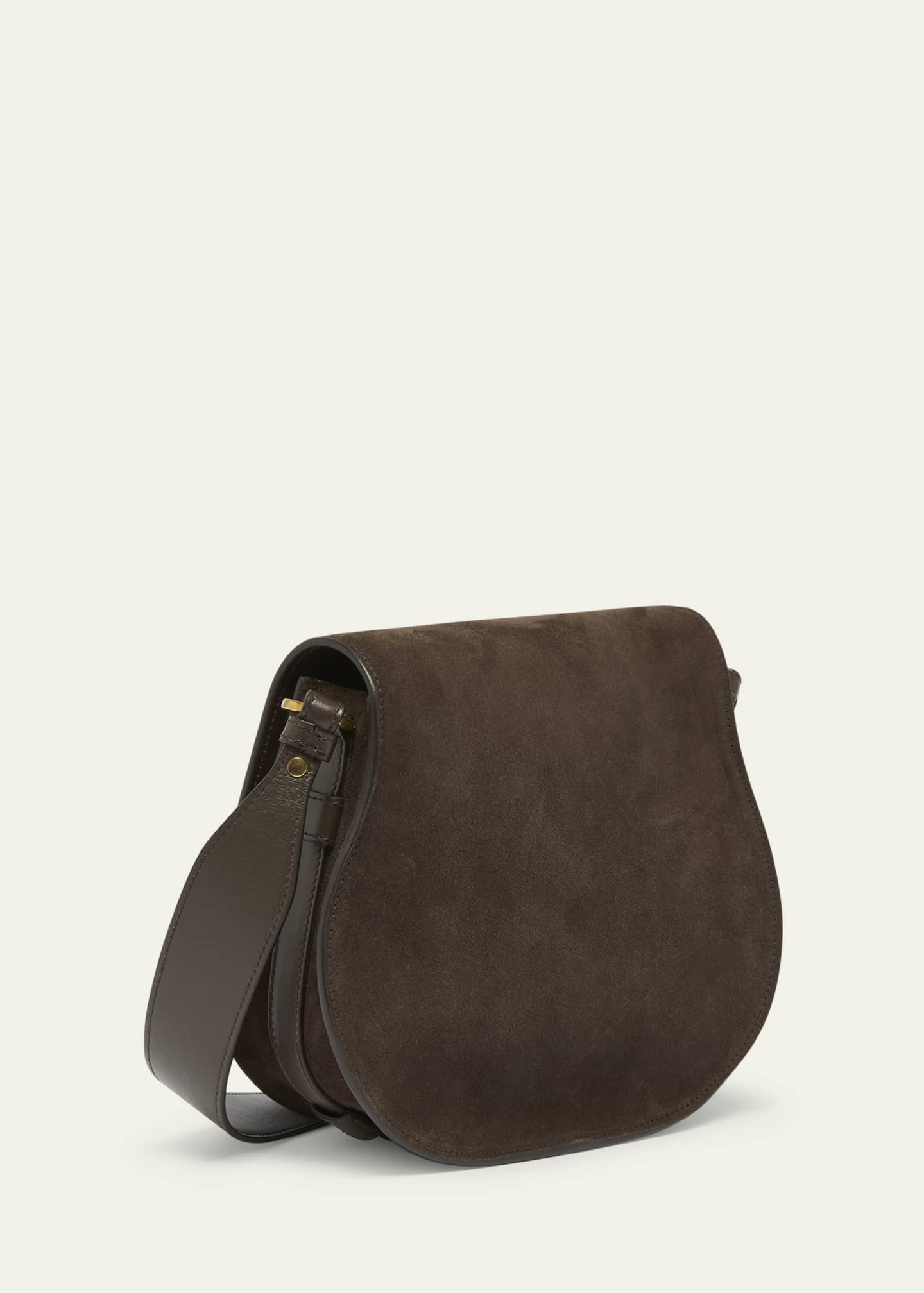 Chloe Marcie Crossbody Bag in Calfskin Suede Image 3 of 6
