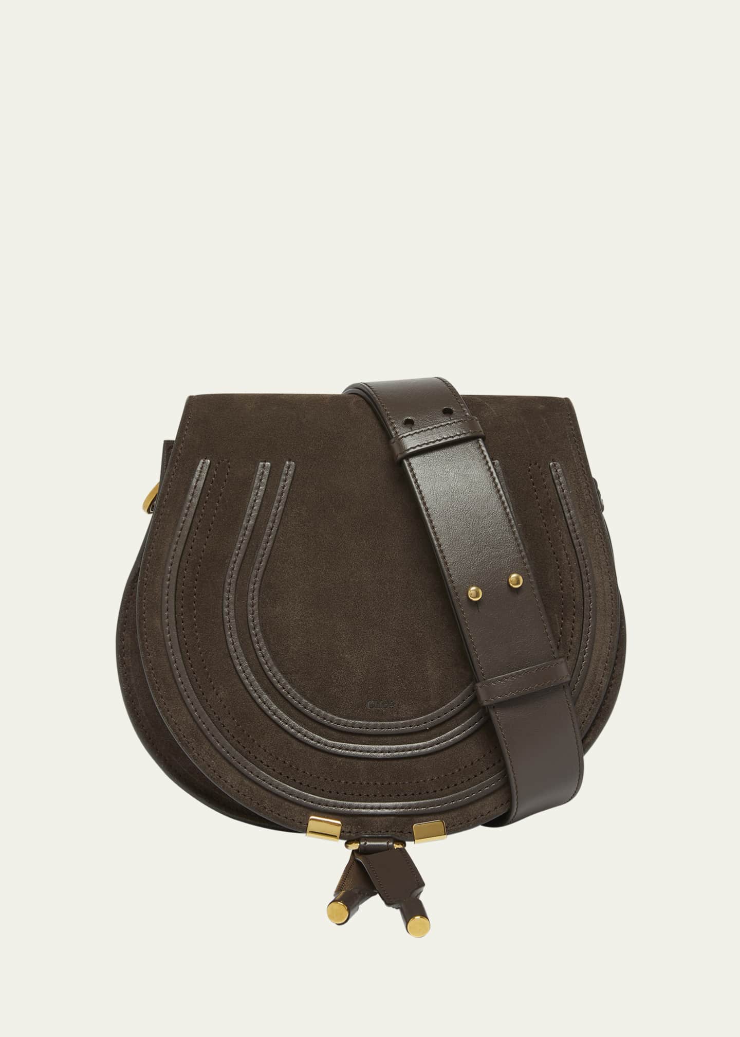 Chloe Marcie Crossbody Bag in Calfskin Suede Image 1 of 6