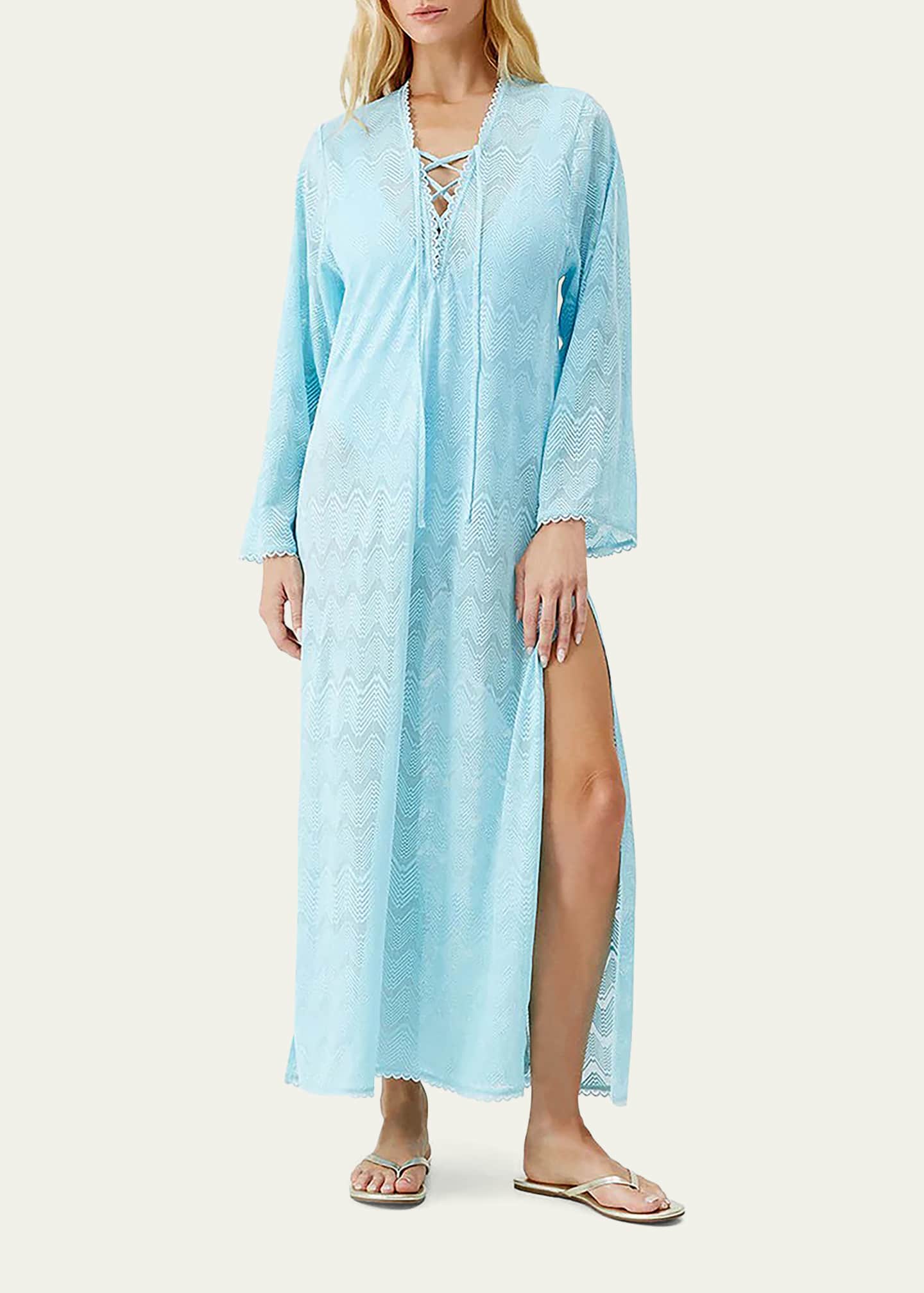 Melissa Odabash Kimberly Zig-Zag Kaftan Coverup Image 4 of 4
