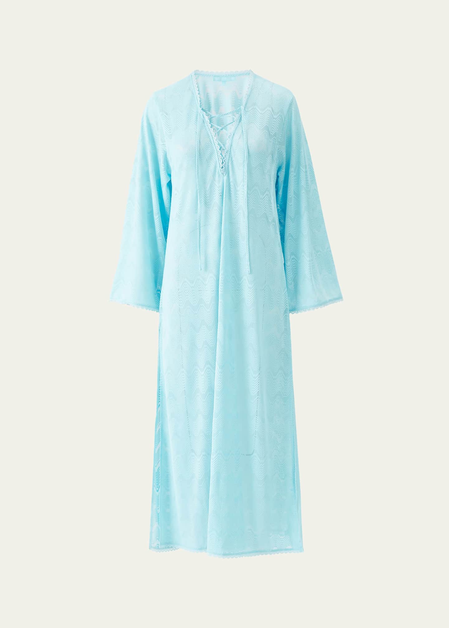 Melissa Odabash Kimberly Zig-Zag Kaftan Coverup Image 1 of 4