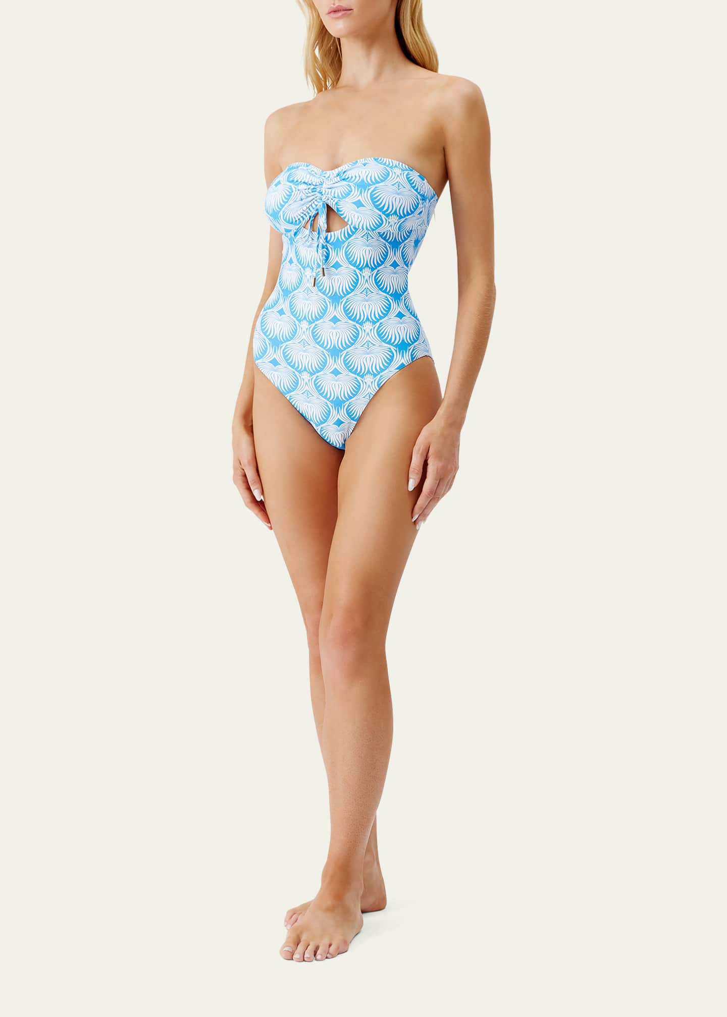 Melissa Odabash Lotus Lucca Strapless One-Piece Swimsuit Image 2 of 4