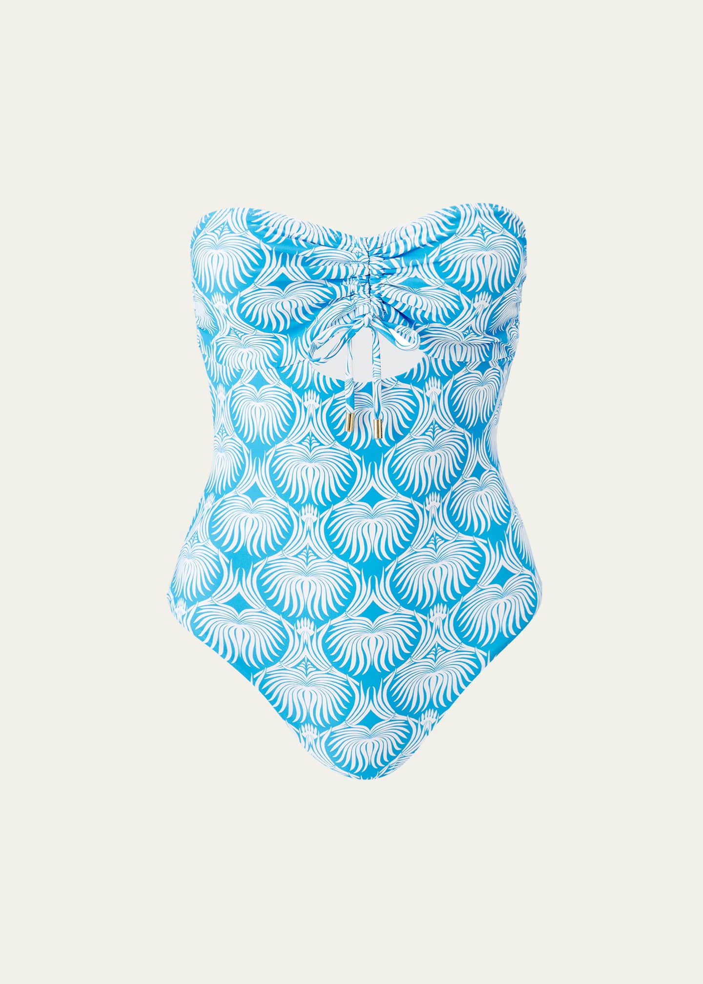 Melissa Odabash Lotus Lucca Strapless One-Piece Swimsuit Image 1 of 4