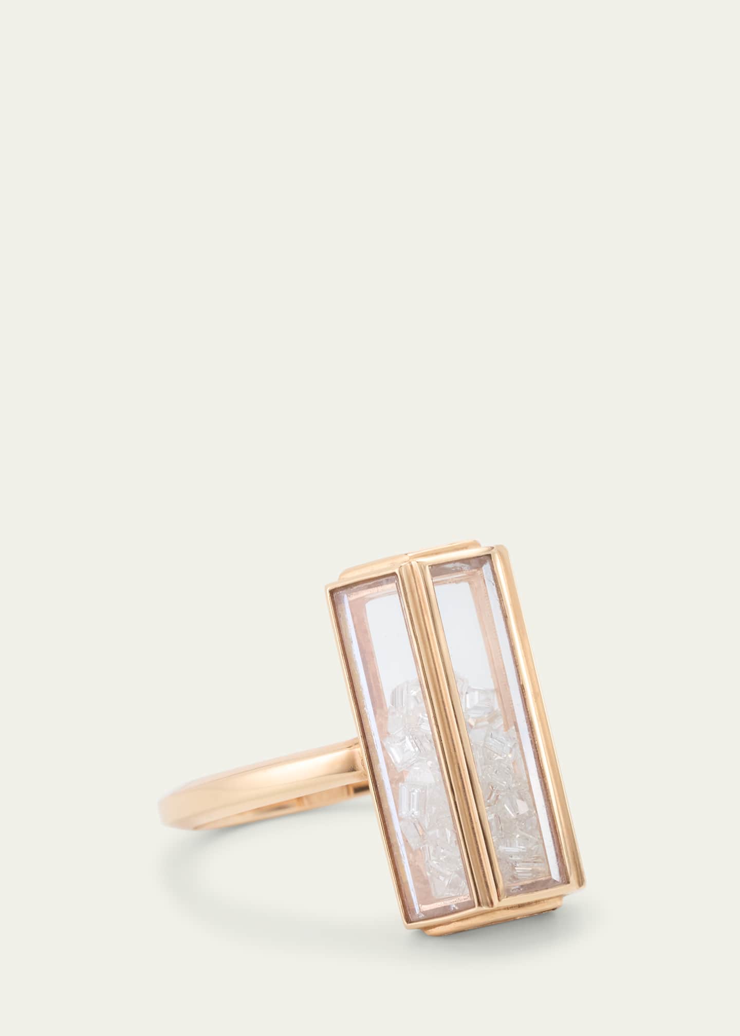 Moritz Glik 18K Gold Uba Diamond Kaleidoscope Shaker Ring Image 3 of 4