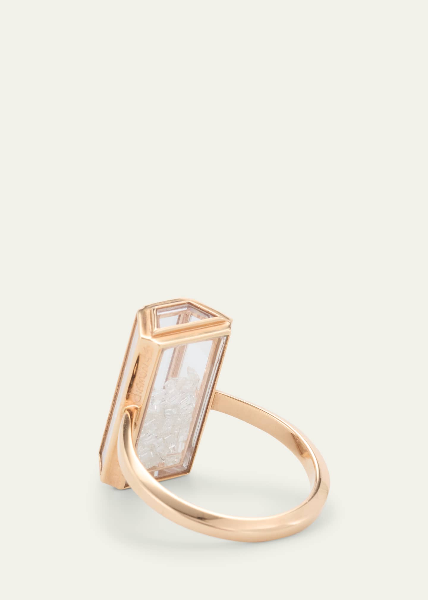 Moritz Glik 18K Gold Uba Diamond Kaleidoscope Shaker Ring Image 4 of 4