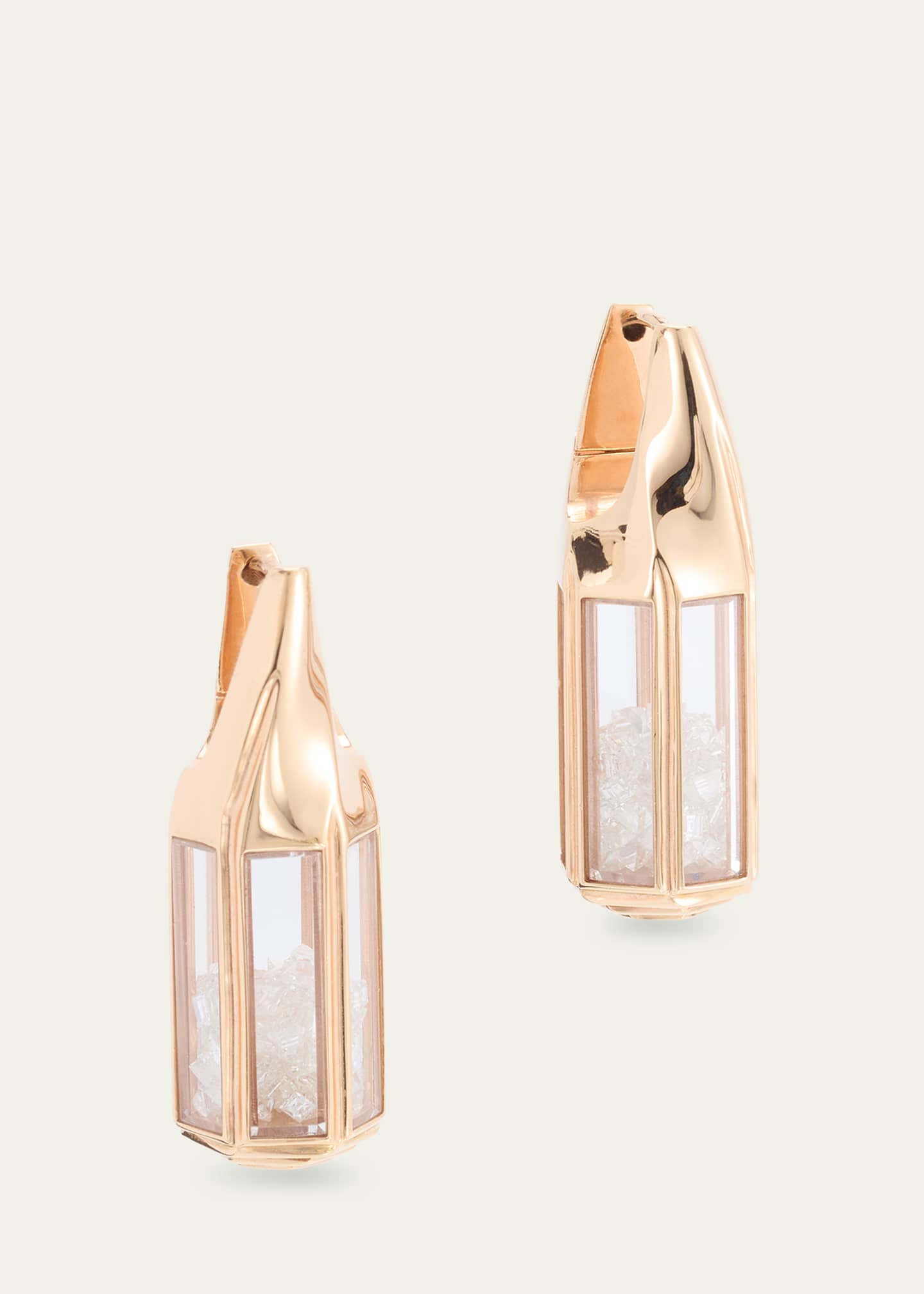 Moritz Glik 18K Gold Janela Diamond Kaleidoscope Shaker Earrings Image 3 of 4