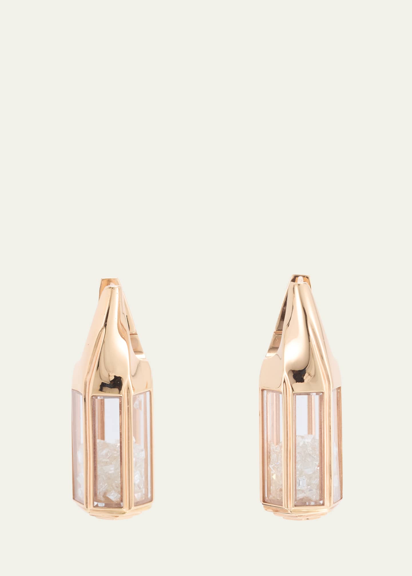 Moritz Glik 18K Gold Janela Diamond Kaleidoscope Shaker Earrings Image 1 of 4
