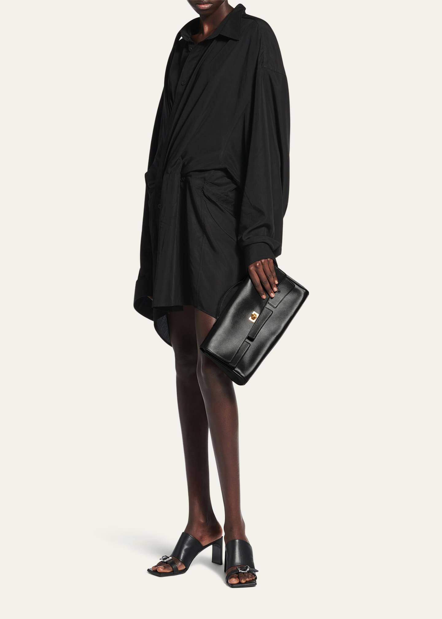 Balenciaga Bel Air Flap Leather Shoulder Bag - Bergdorf Goodman