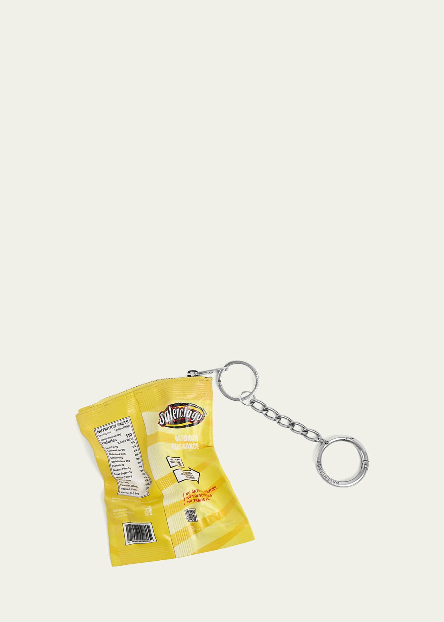 Men's Leather Keyring Chips Charm