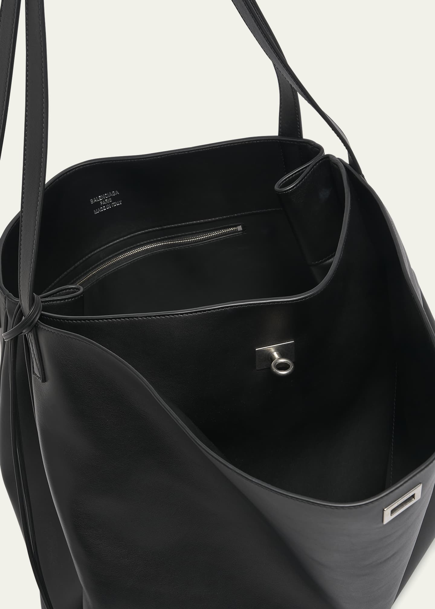 Balenciaga Men's Rodeo Leather North-South Tote Bag Image 4 of 6