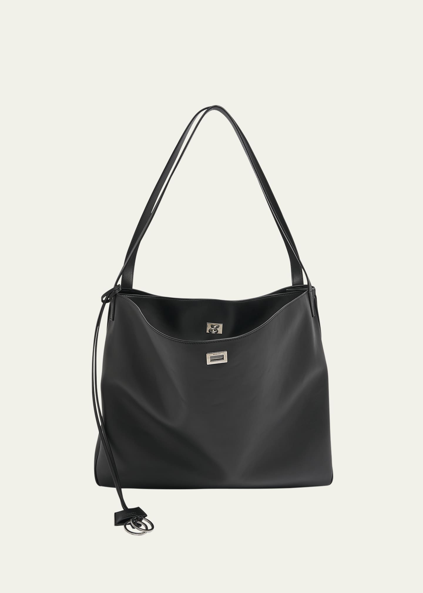 Balenciaga Men's Rodeo Leather North-South Tote Bag Image 1 of 6