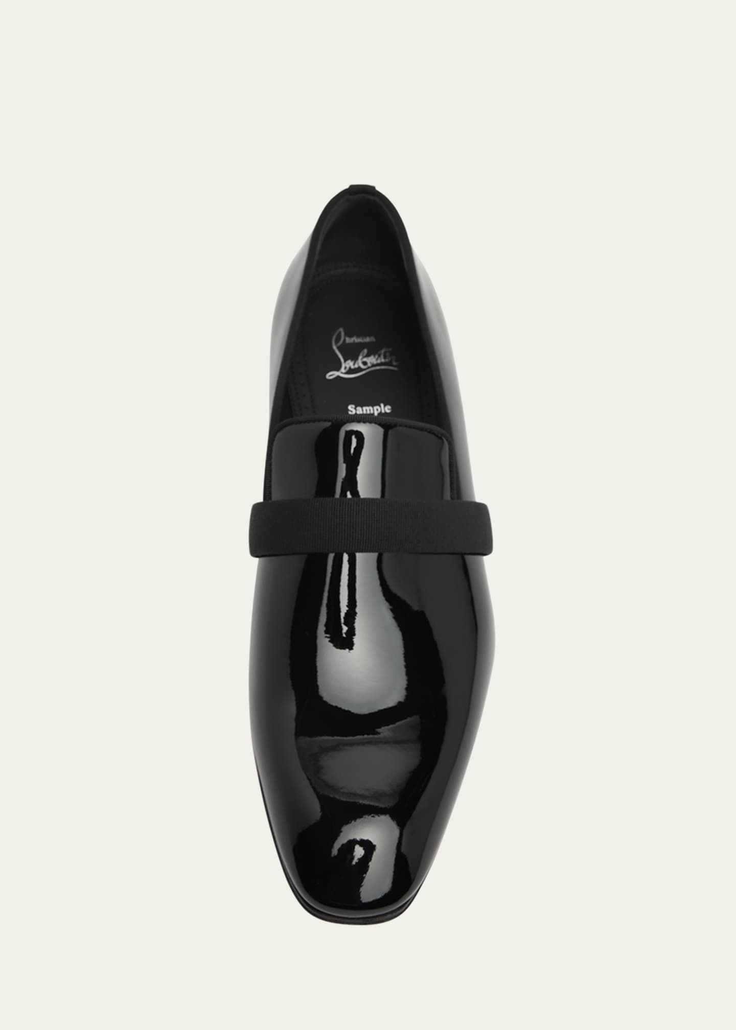 Christian Louboutin Men's Dandydeco Red-Sole Patent Loafers