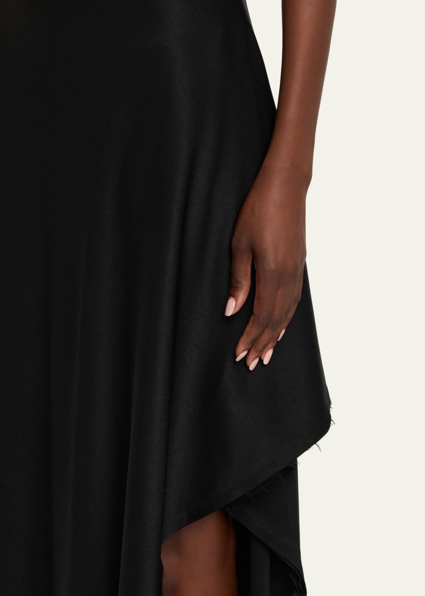 Jason Wu Collection Crepe Back Satin Asymmetric Gown Image 5 of 5