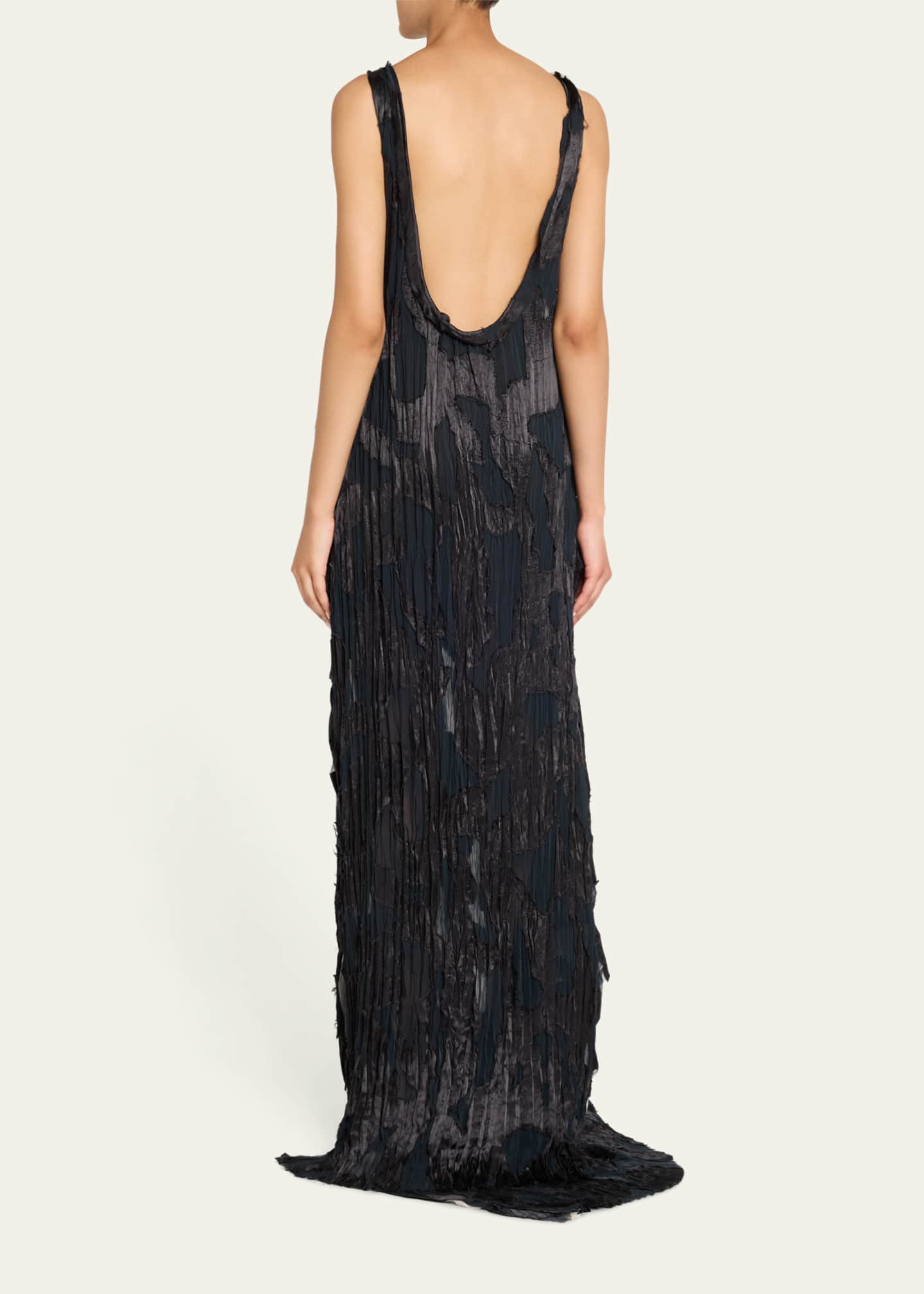 Jason Wu Collection Abstract Stripe Jacquard Boat-Neck Dress Image 3 of 5