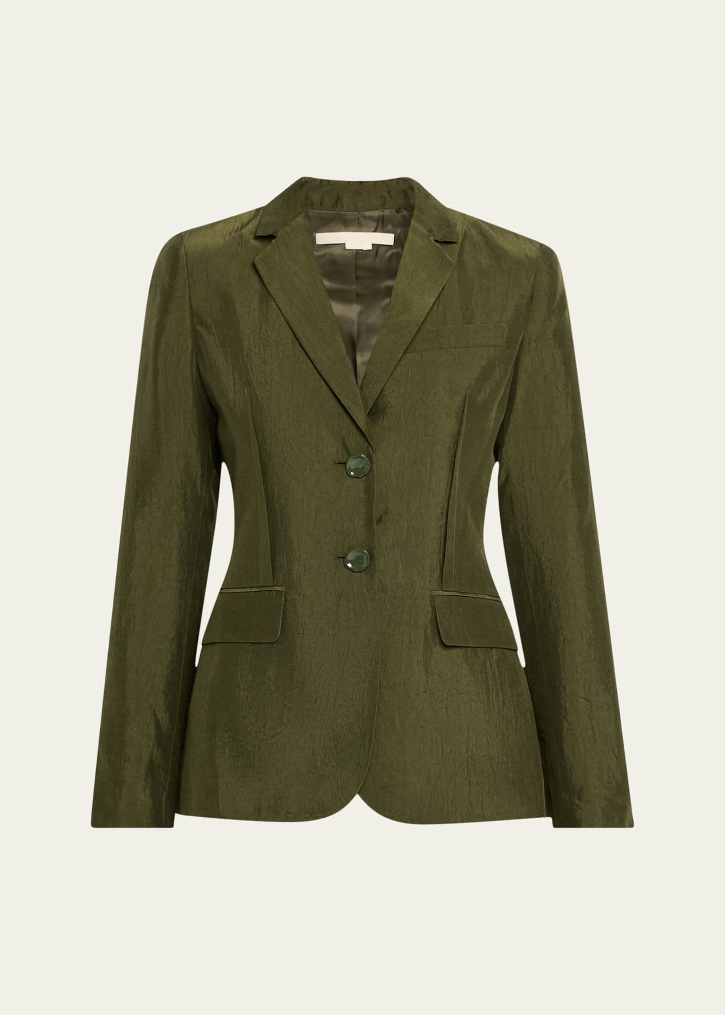 Jason Wu Collection Crinkled Satin Single-Breasted Blazer Image 1 of 5