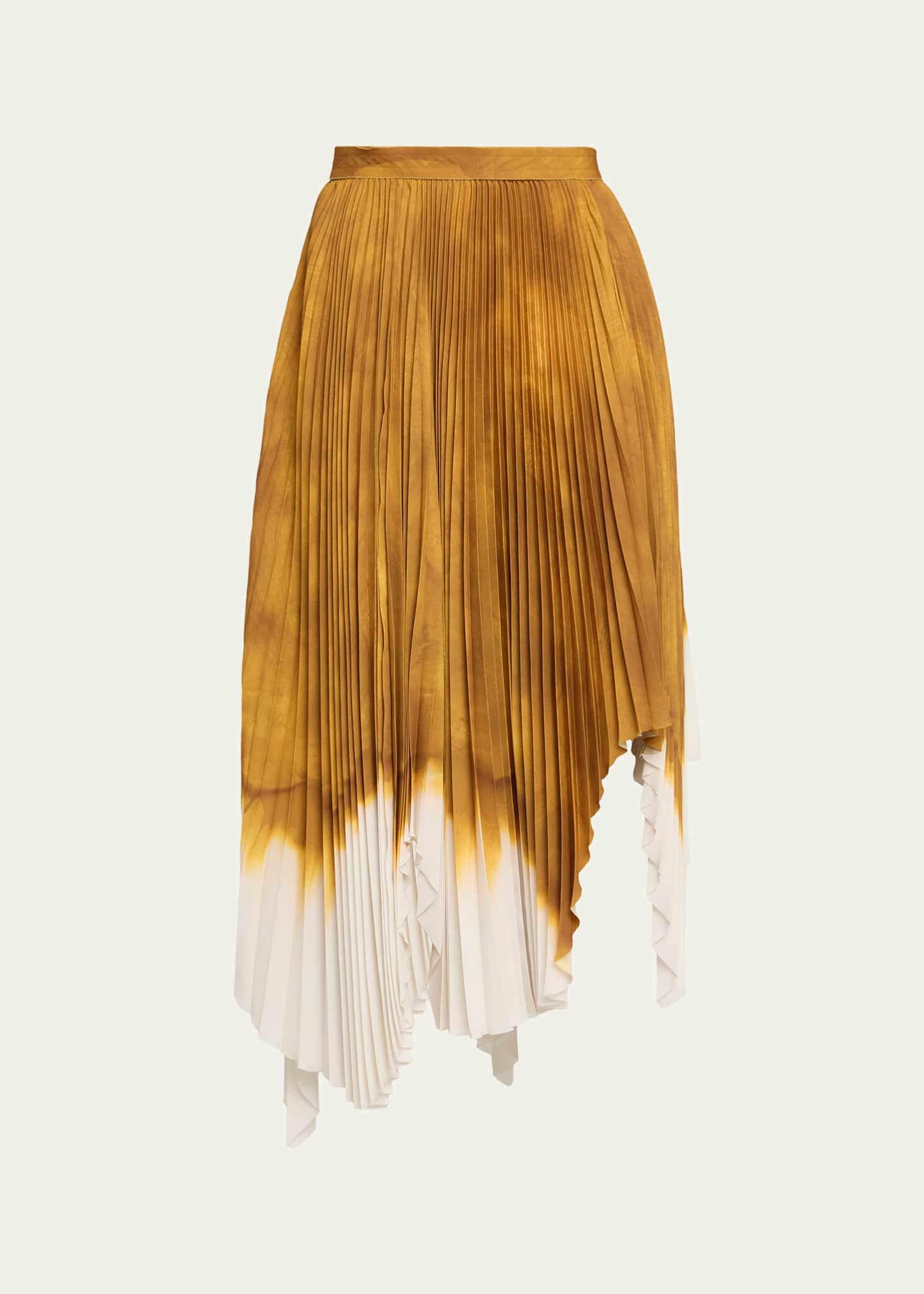 [LEUNI]Color Blocking Skirt_Red, Yellow ★韓國 Designer fashion, Seoul-fully created | W Concept