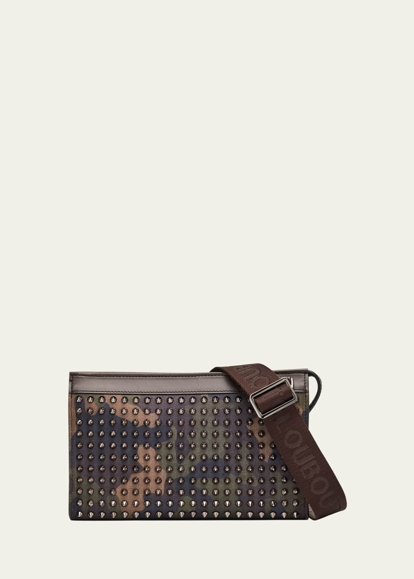 Christian Louboutin カモフラージュ フラグメントケース Christian Louboutin Men's Funky Camouflage Reverse Leather and