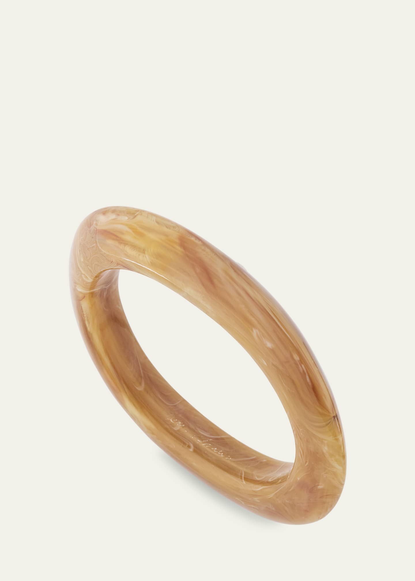 Ben-Amun Cream Marble Resin Bangle Bracelet Image 3 of 4