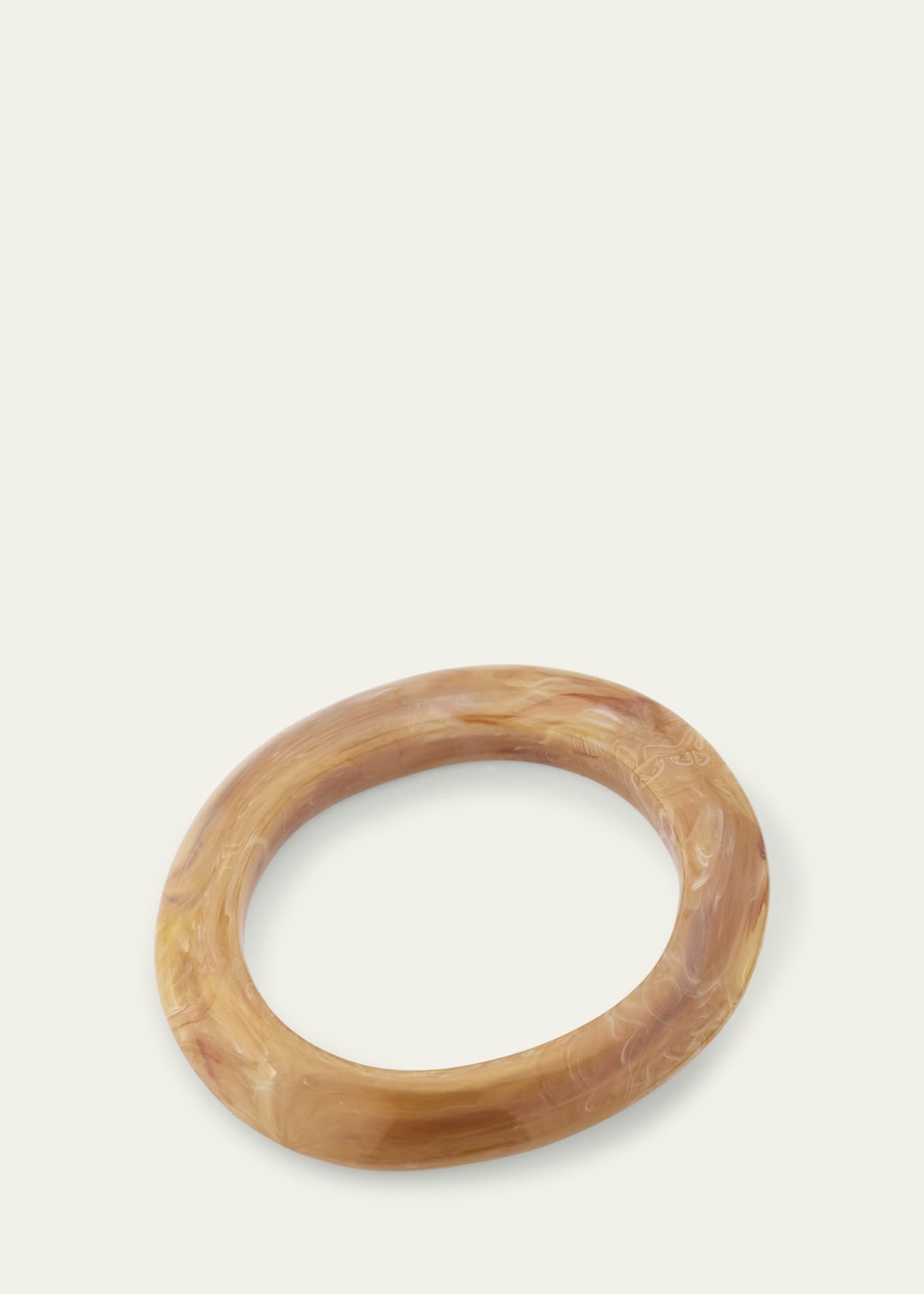 Ben-Amun Cream Marble Resin Bangle Bracelet Image 4 of 4
