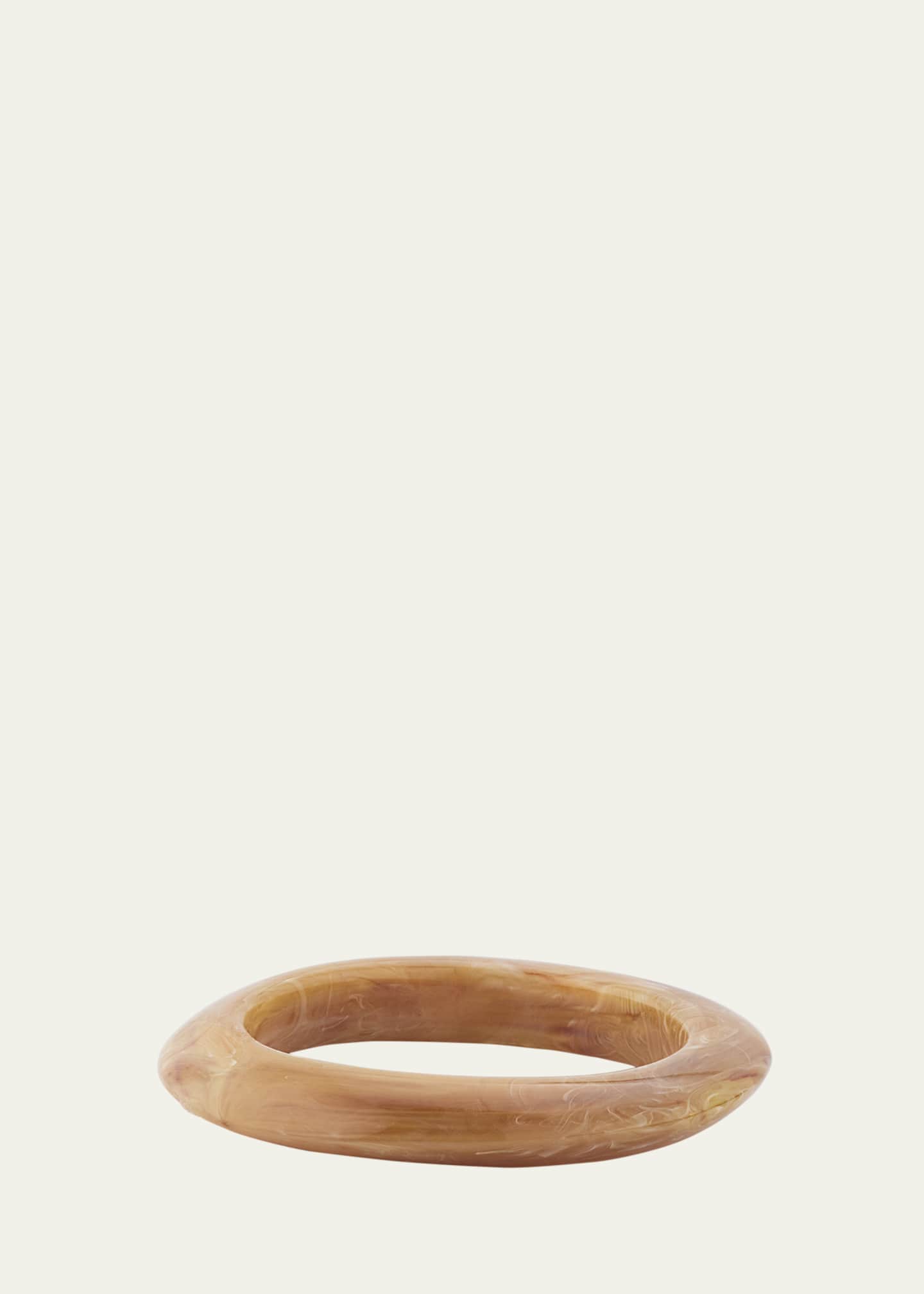 Ben-Amun Cream Marble Resin Bangle Bracelet Image 1 of 4