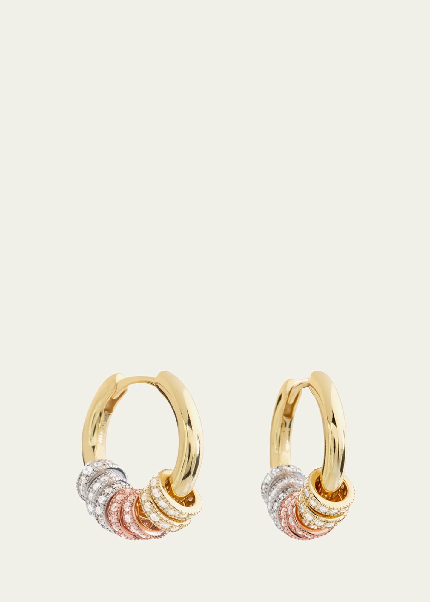 Shashi Gaia Pavé Hoop Earrings Image 1 of 2