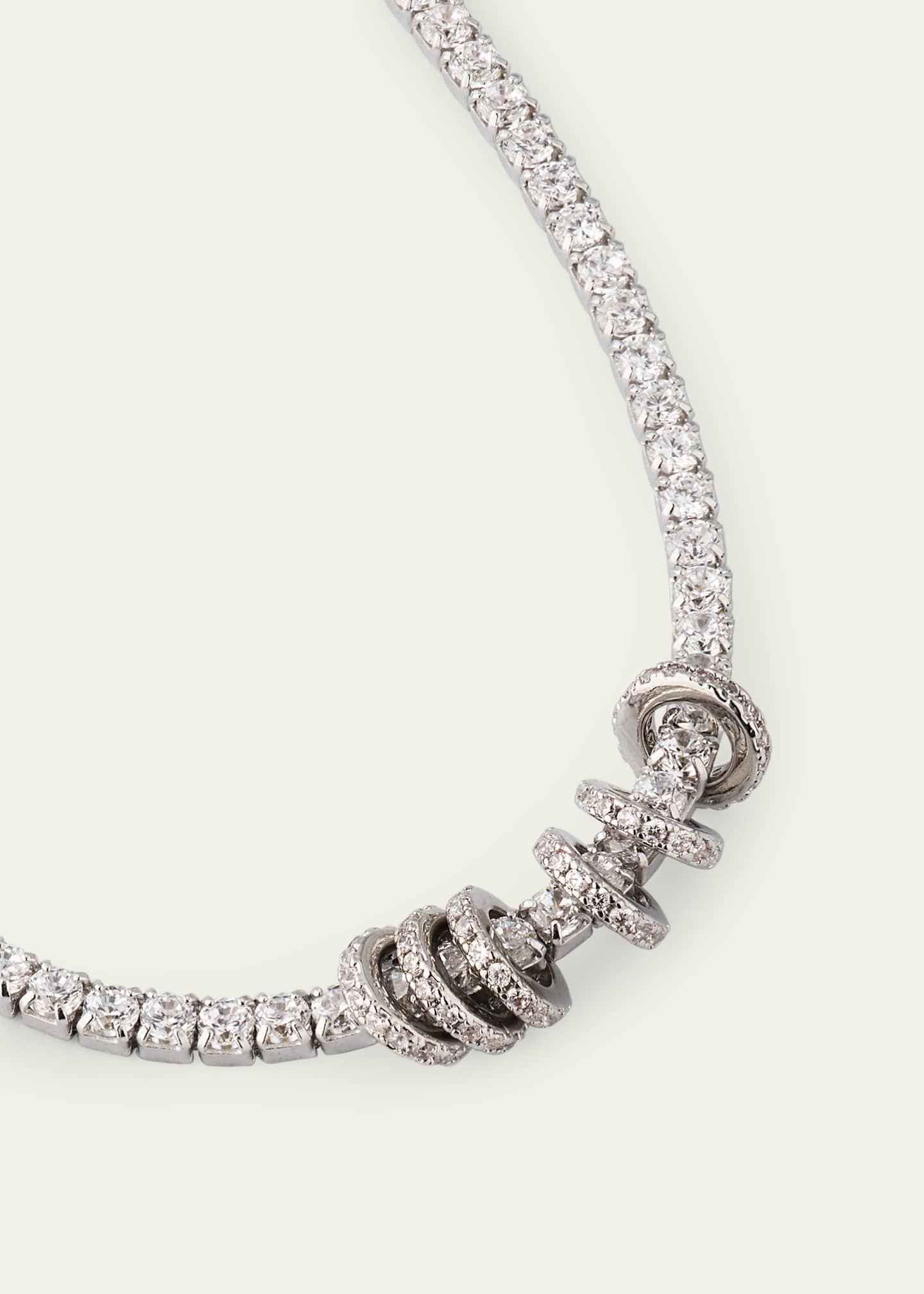 Shashi Gaia Pavé Tennis Necklace Image 3 of 4