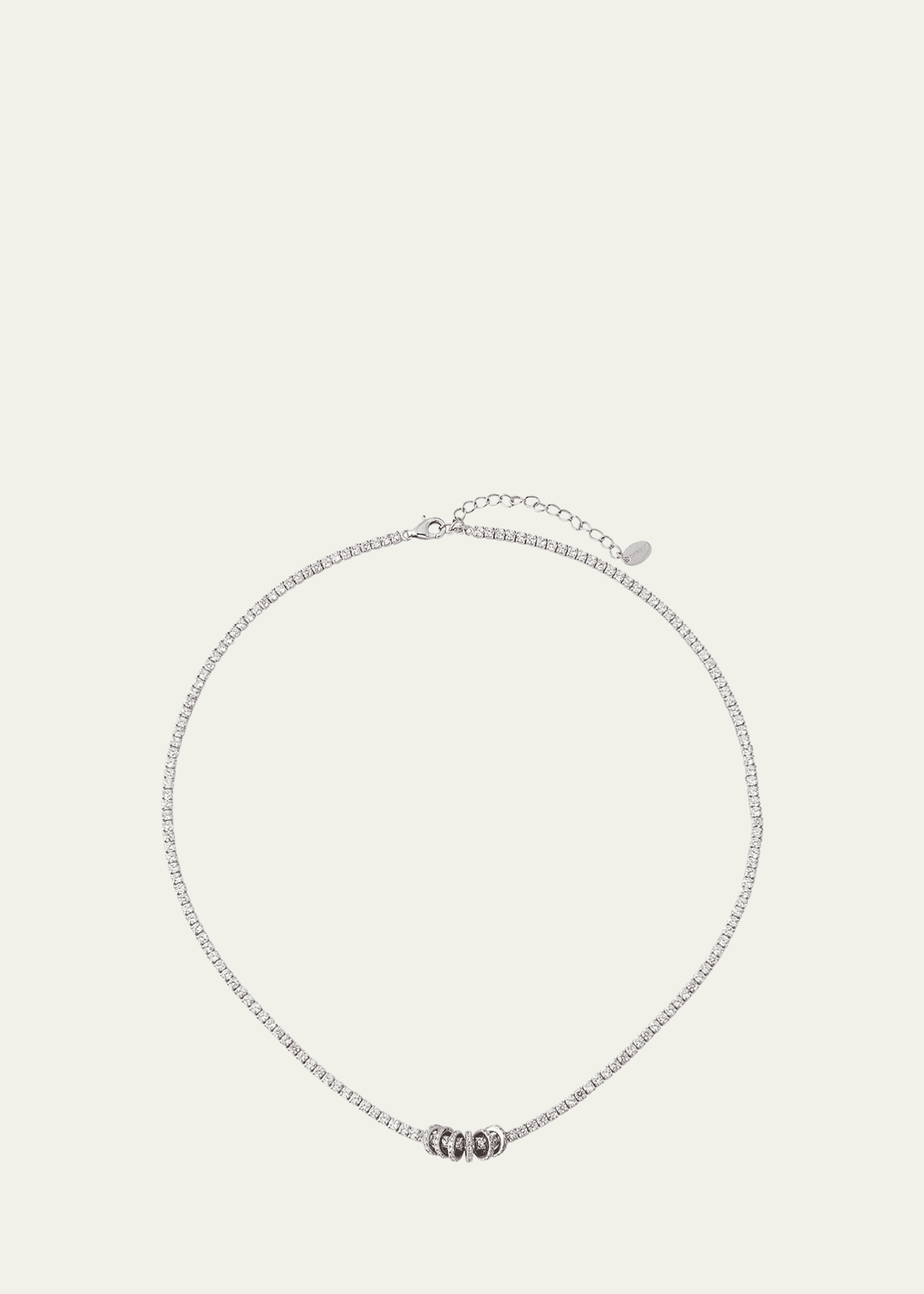 Shashi Gaia Pavé Tennis Necklace Image 1 of 4