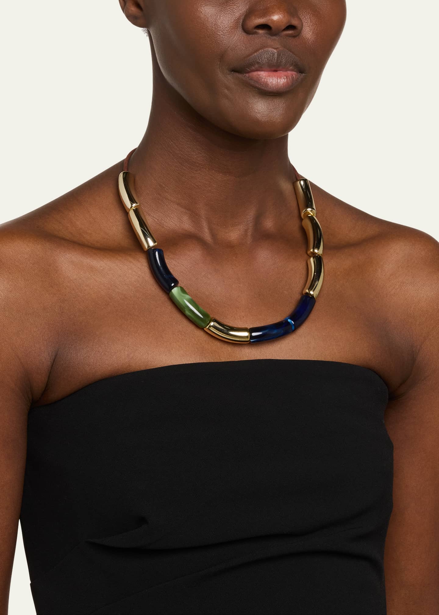 Shashi Una Necklace on Vegan Leather Image 2 of 4