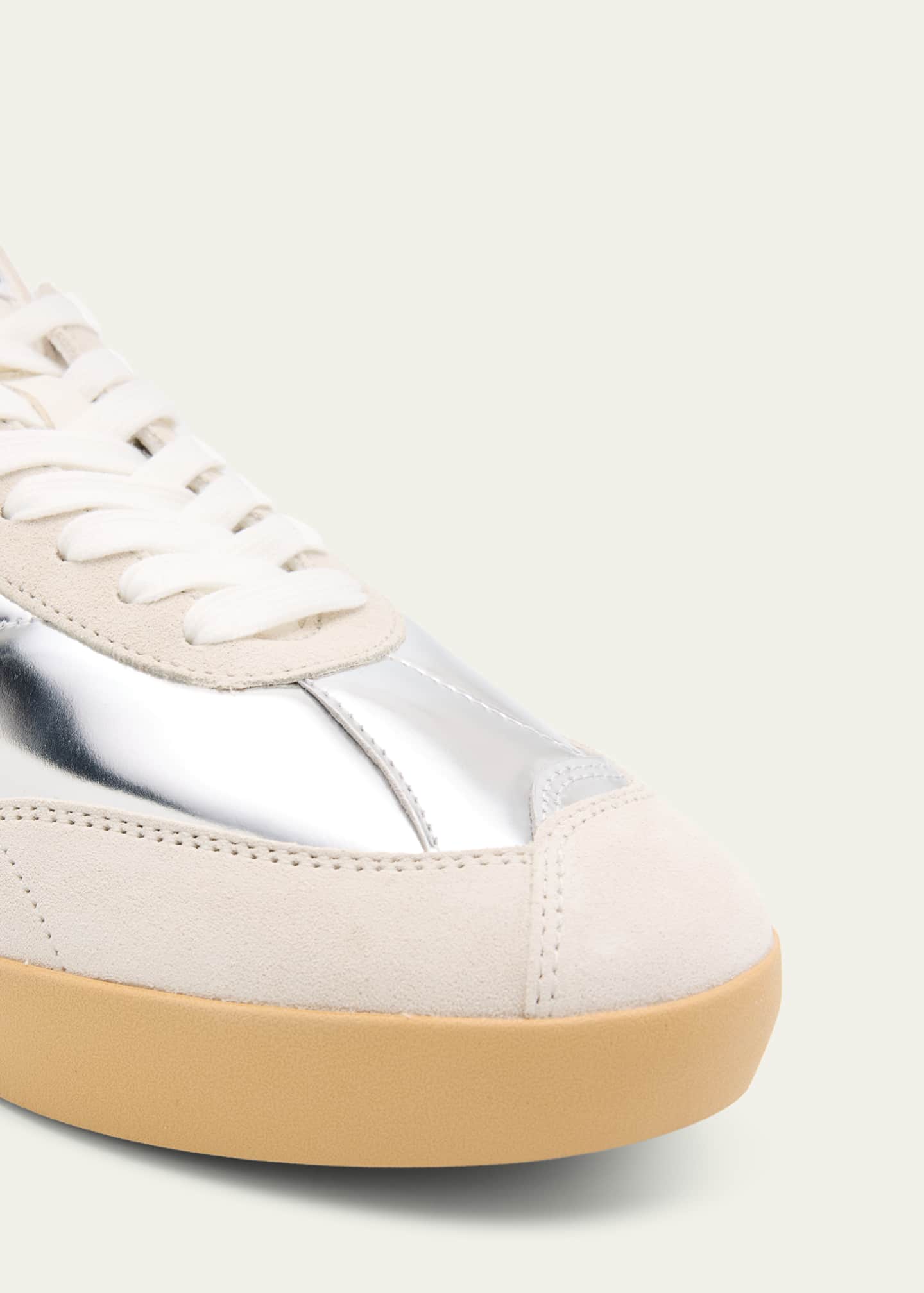 chloe Chloe Metallic Leather Kick Sneakers - Bergdorf Goodman