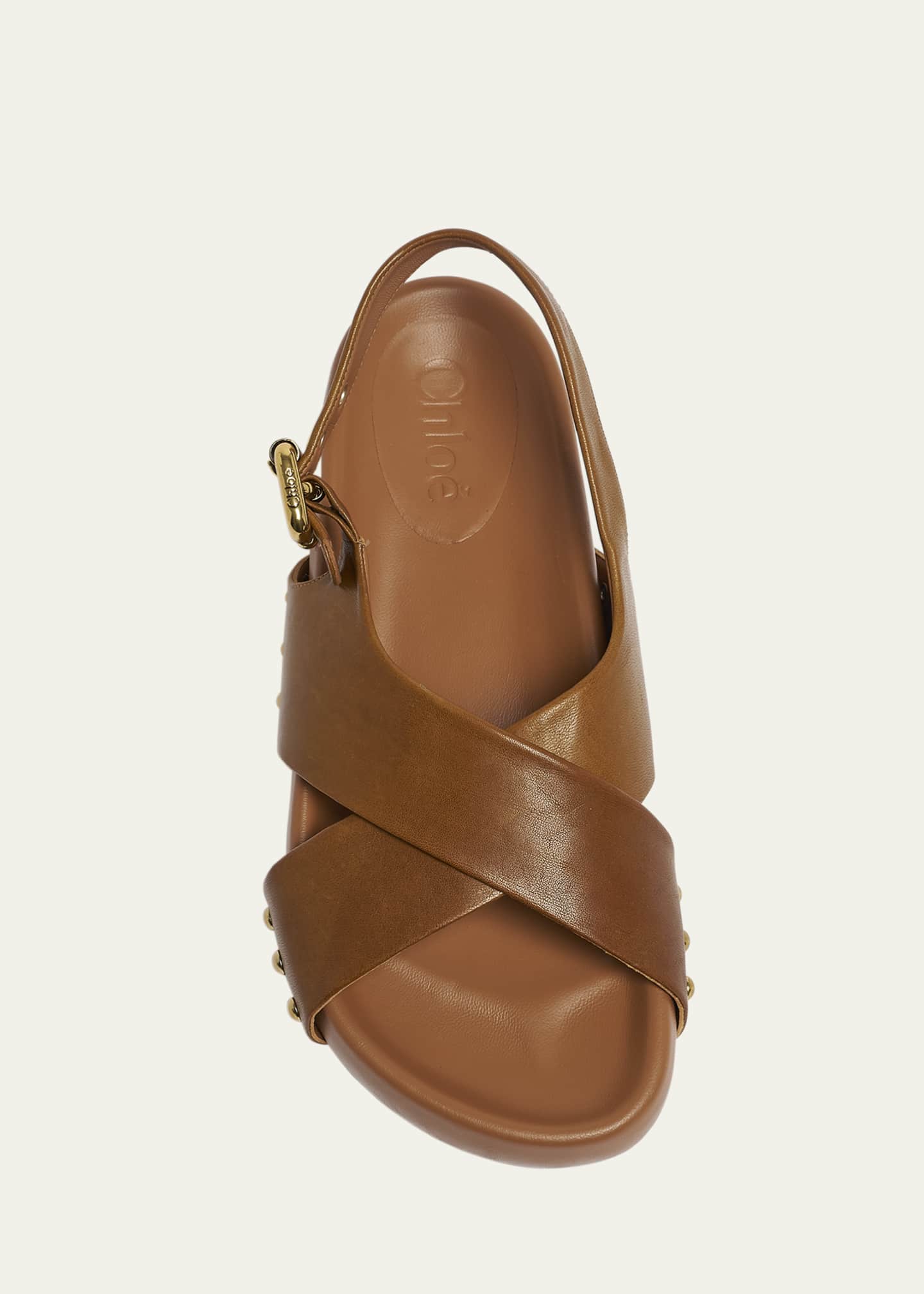 Chloe Mae Paddington Leather Crisscross Sandals Image 6 of 6