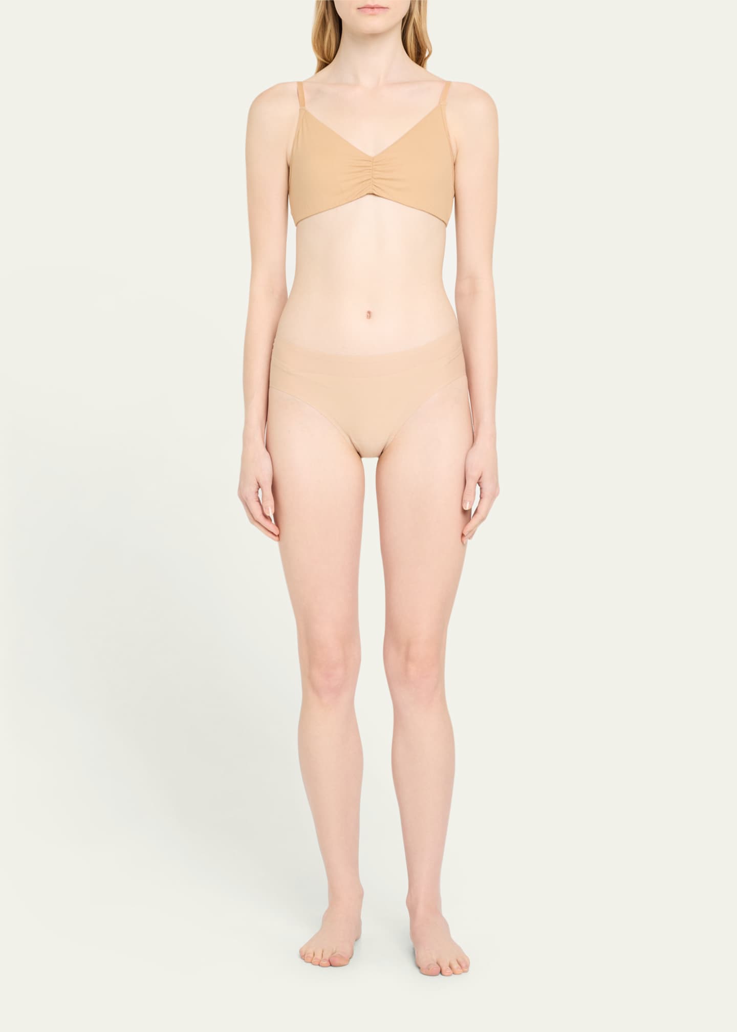 Commando Shirred Cotton Bralette Image 2 of 4