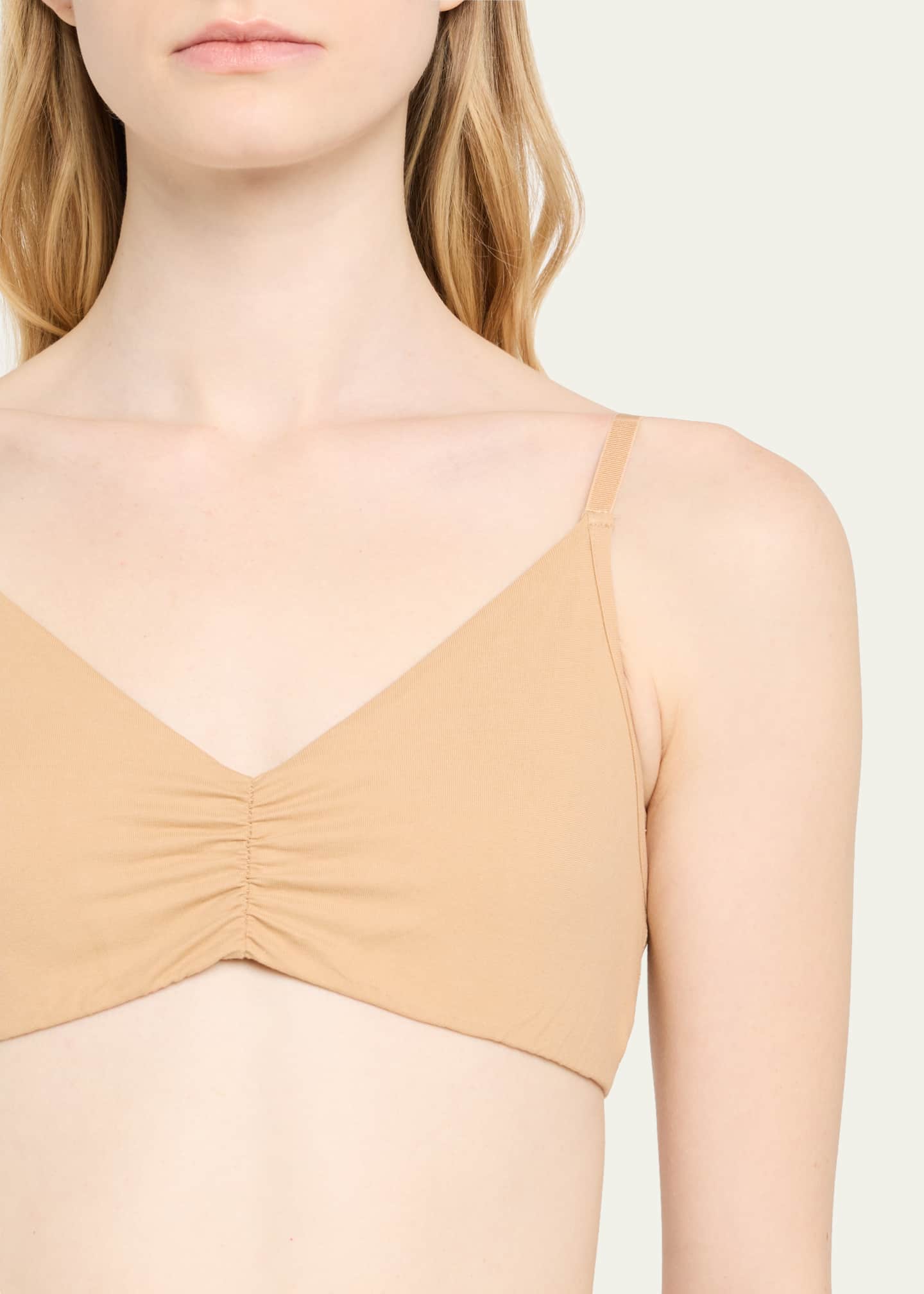 Commando Shirred Cotton Bralette Image 4 of 4