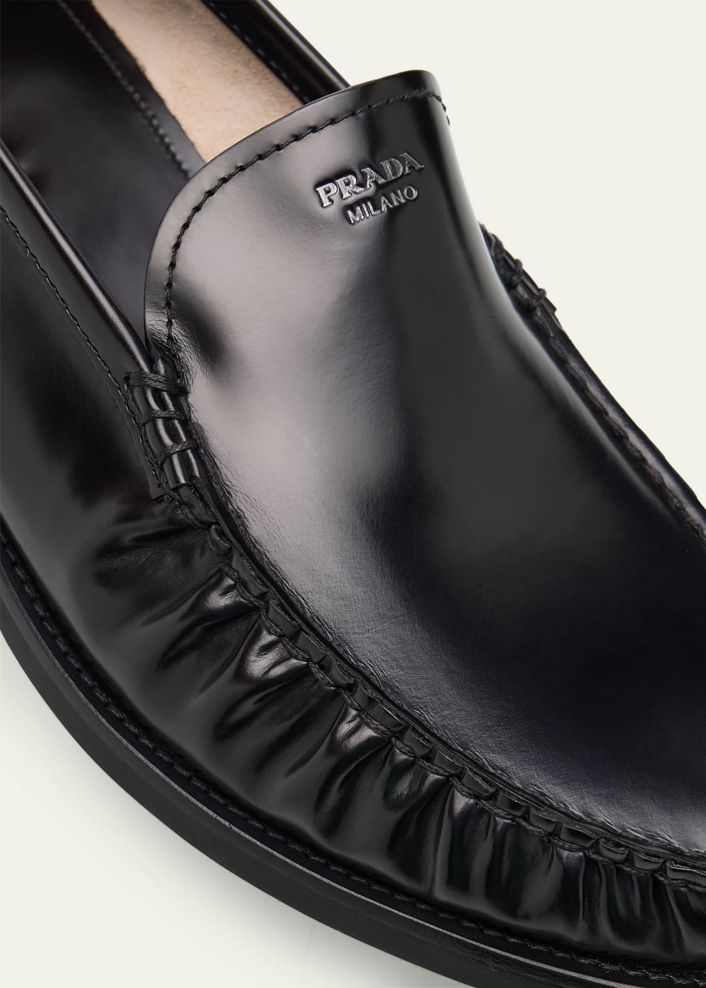 Prada Men's Venetian Loafers - Bergdorf Goodman