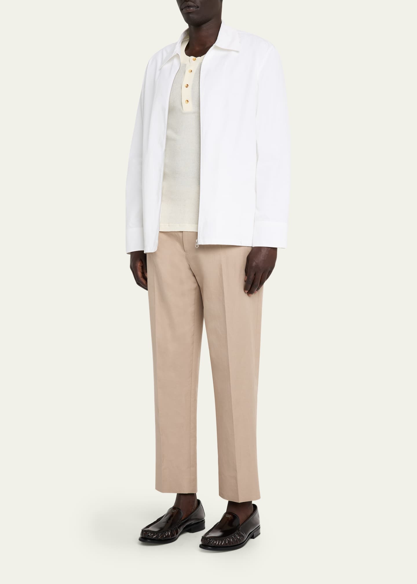 Prada Men's Venetian Loafers Image 3 of 6