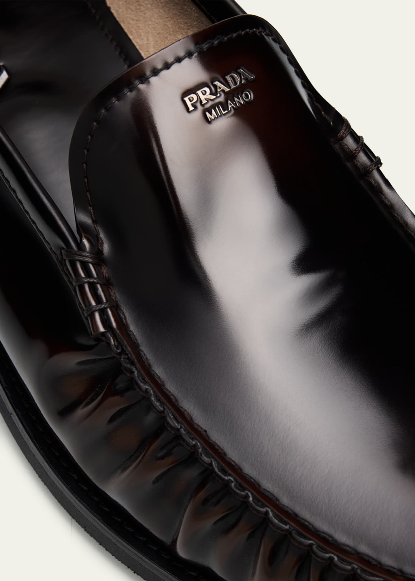 Prada Men's Venetian Loafers Image 5 of 6