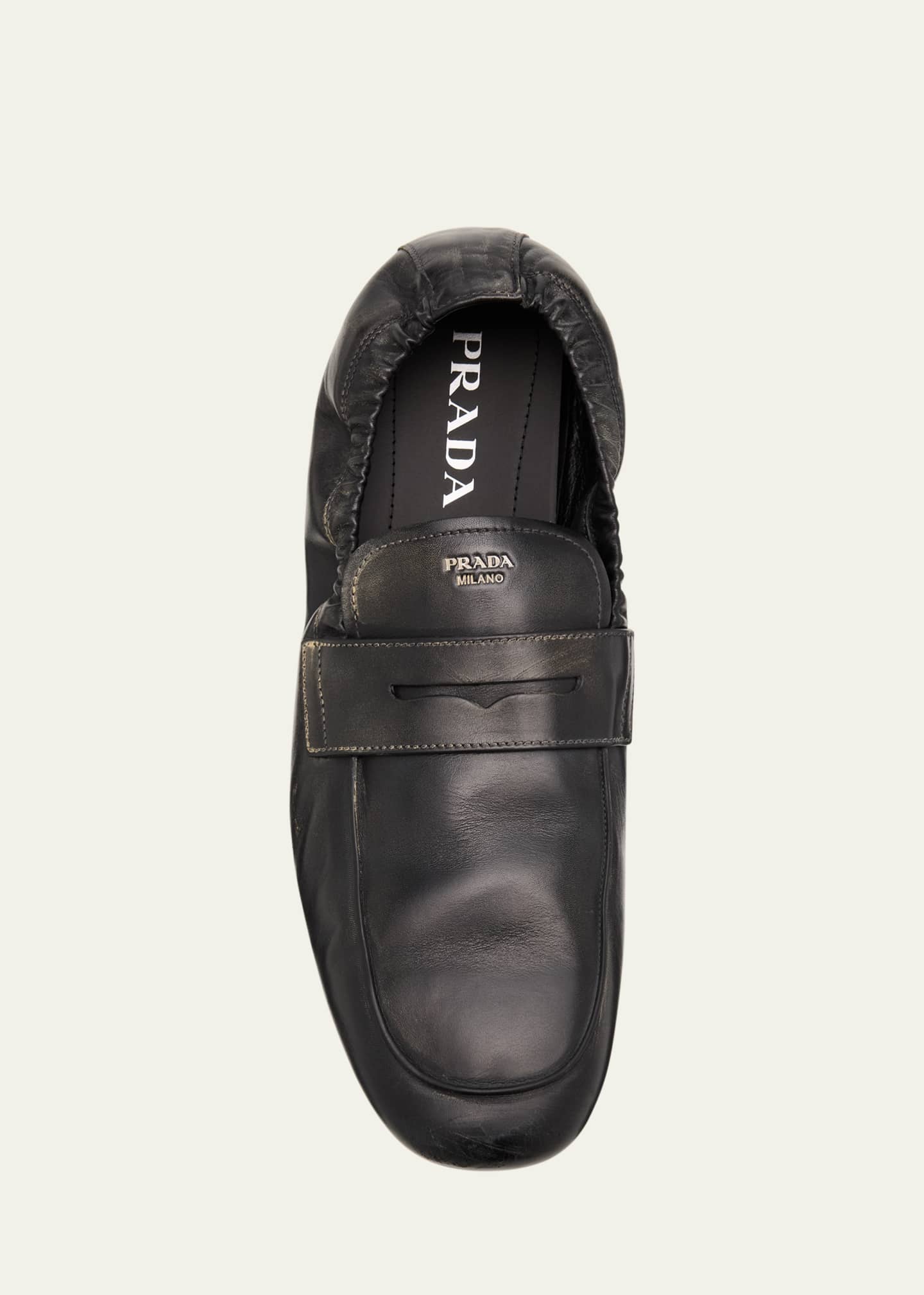 Prada Men's Shuffle Slip-On Loafers Image 4 of 4
