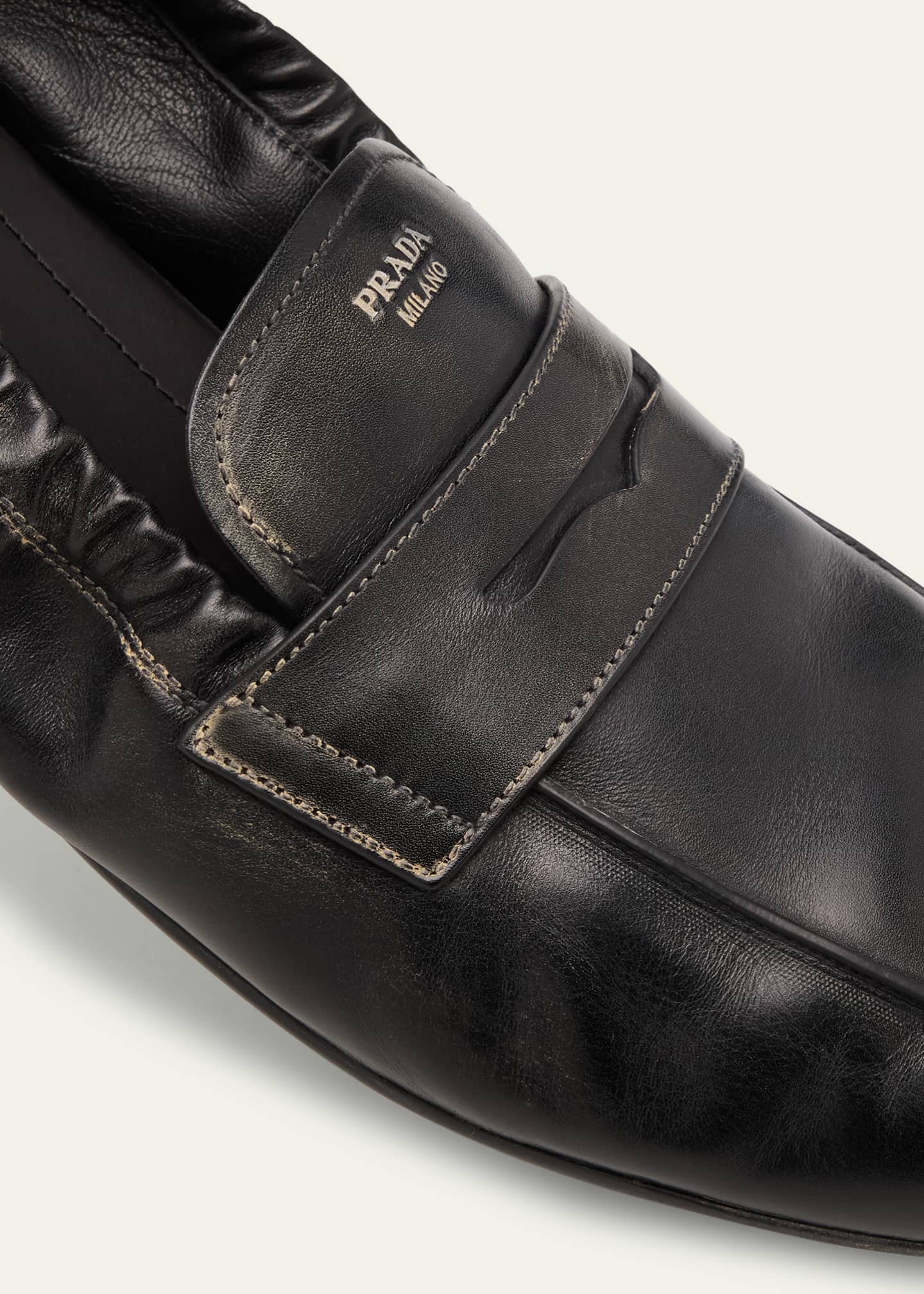 Prada Men's Shuffle Slip-On Loafers Image 3 of 4