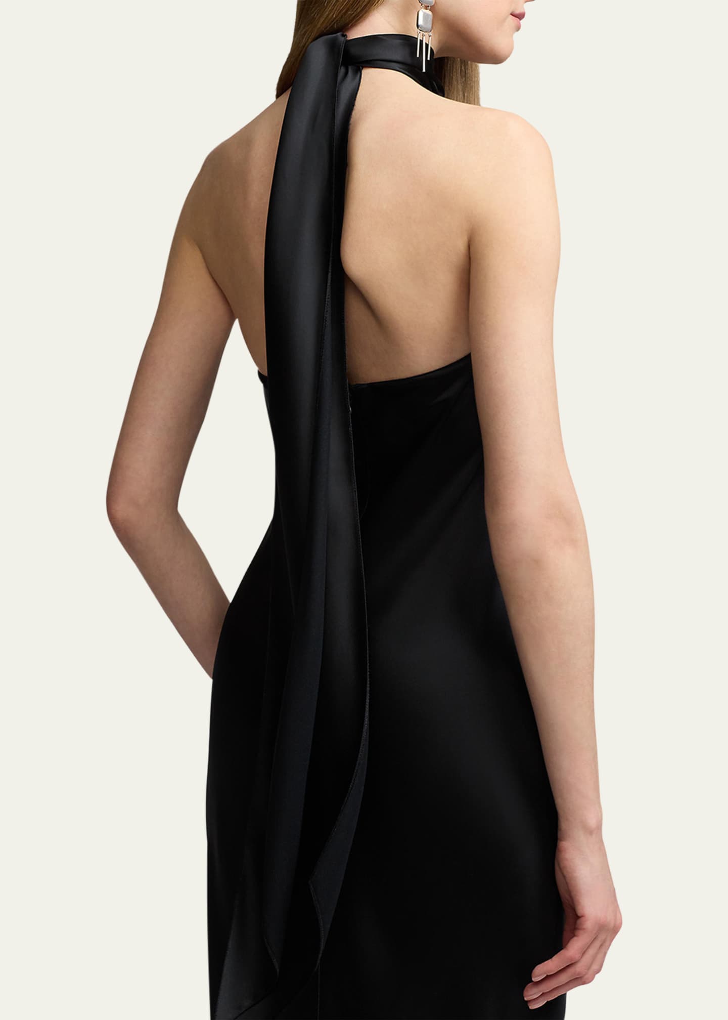 Ralph Lauren Collection Chilton Stretch Satin Evening Dress - Bergdorf  Goodman